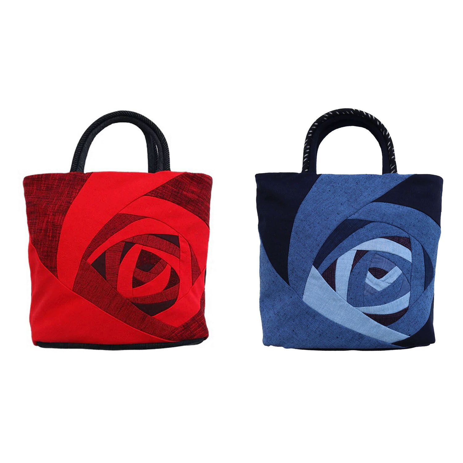 久留米絣 儀右ヱ門 トートバッグ ローズガーデン - 画像1