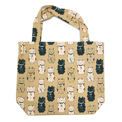 福あつめ 招き猫 ちょこっとバッグ（裏・不織布張り） - 画像2