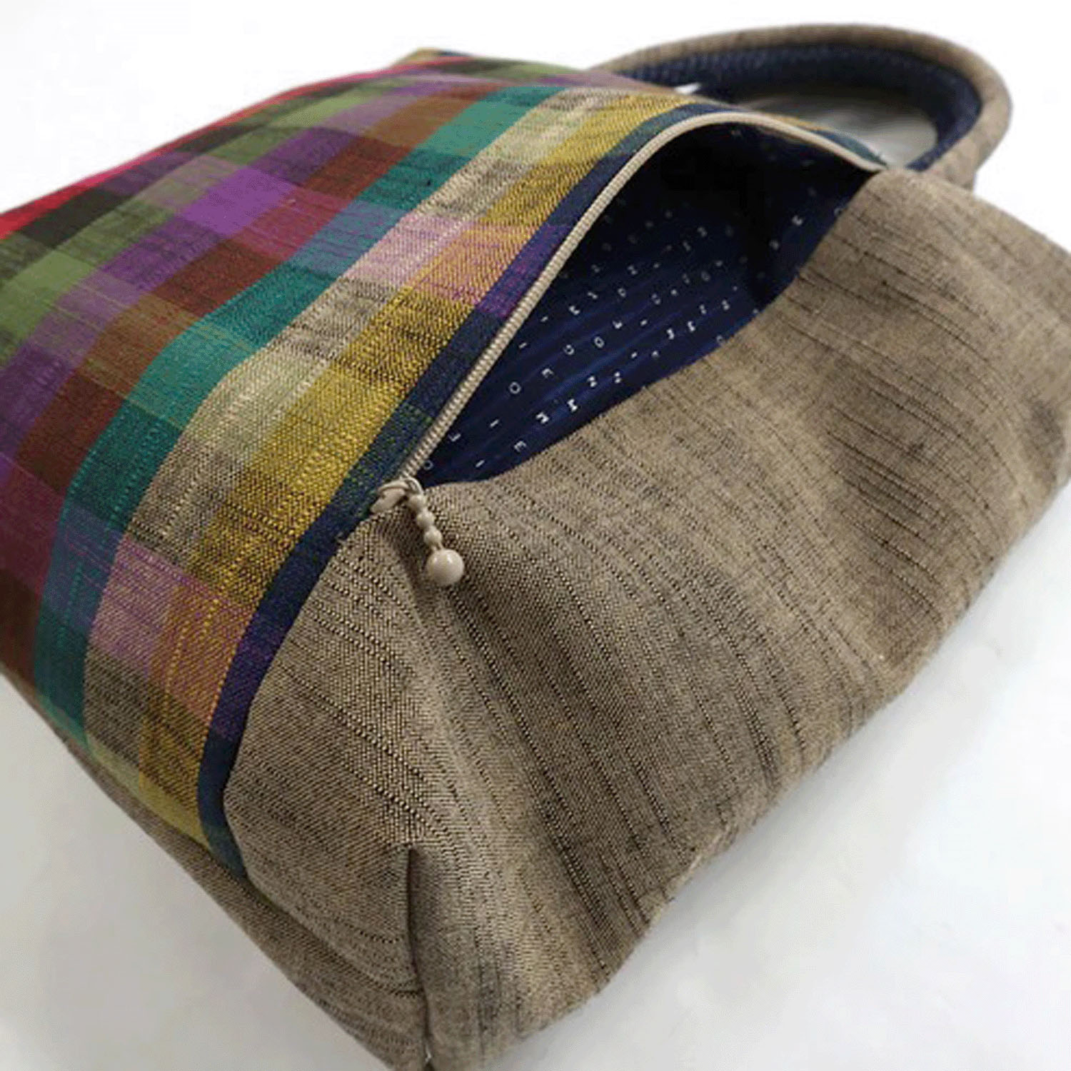 久留米絣 儀右ヱ門 トートバッグ 祝来る - 画像4