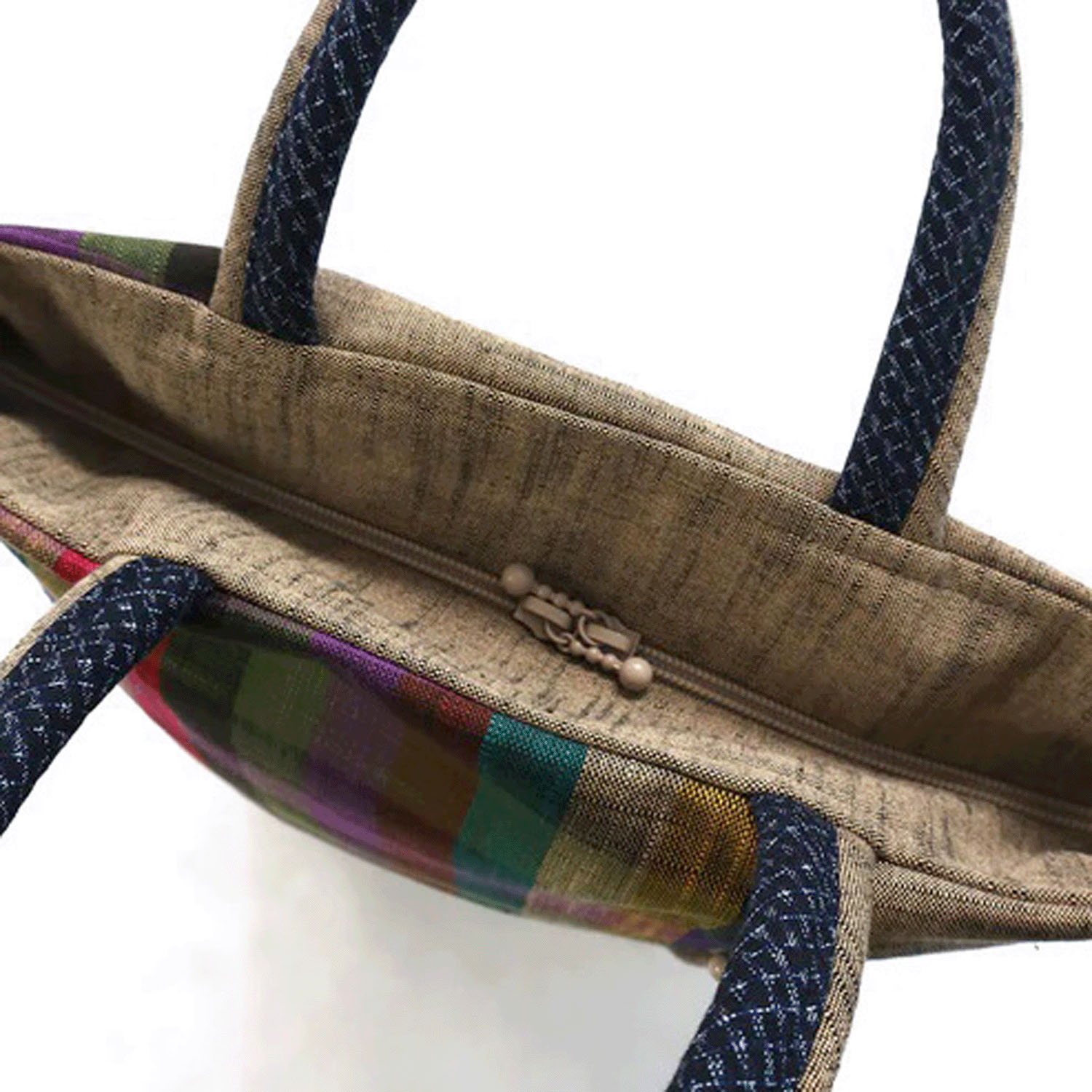 久留米絣 儀右ヱ門 トートバッグ 祝来る - 画像5