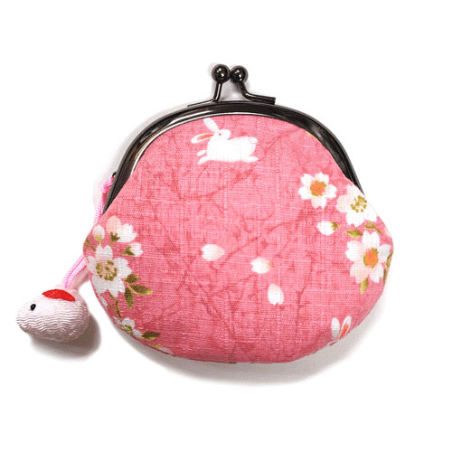 桜うさぎ付 2・5口金小銭入 - 画像2
