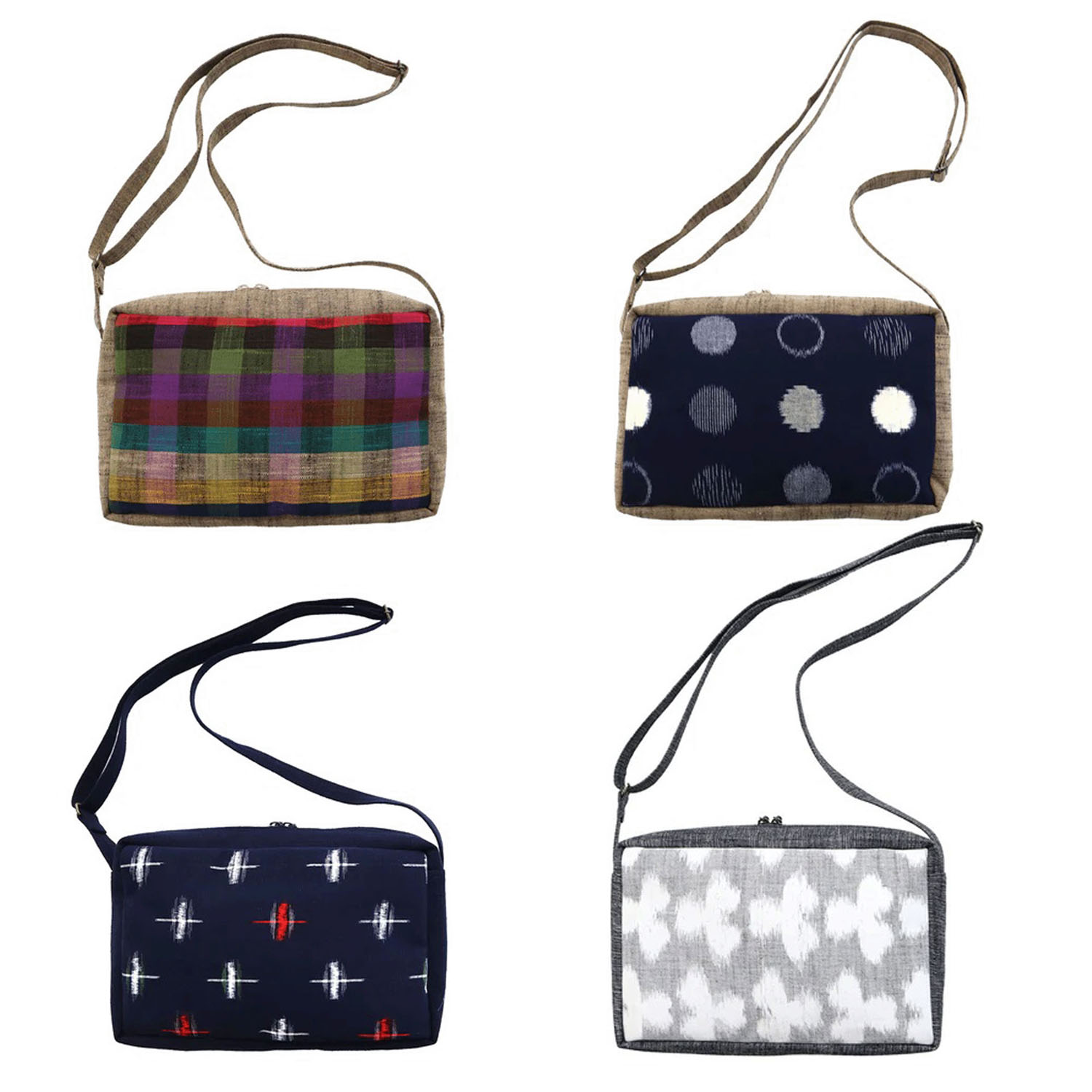 久留米絣 儀右ヱ門 ポシェット おかすり横型