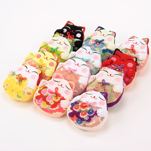 招き猫ポーチ小