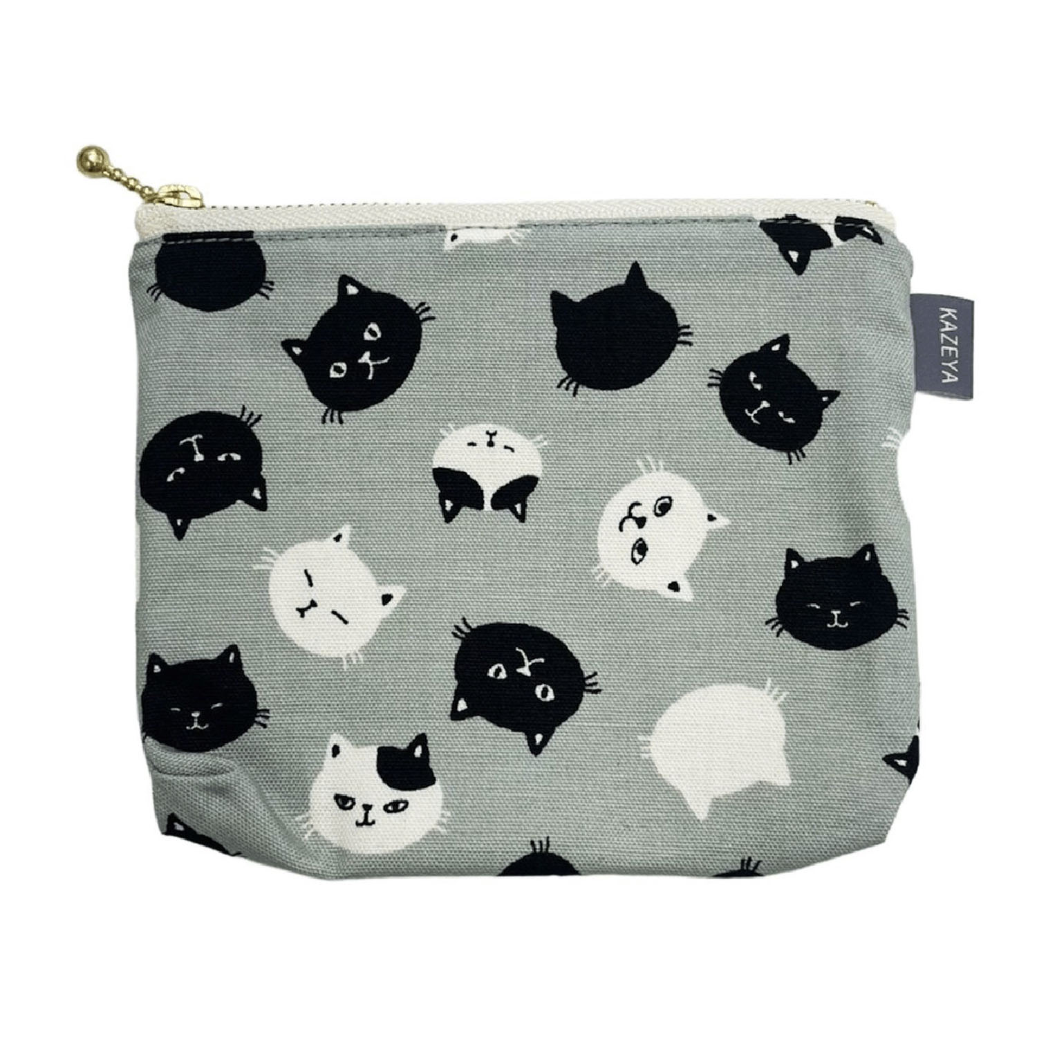 ファスナーポーチ猫フェイス - 画像2