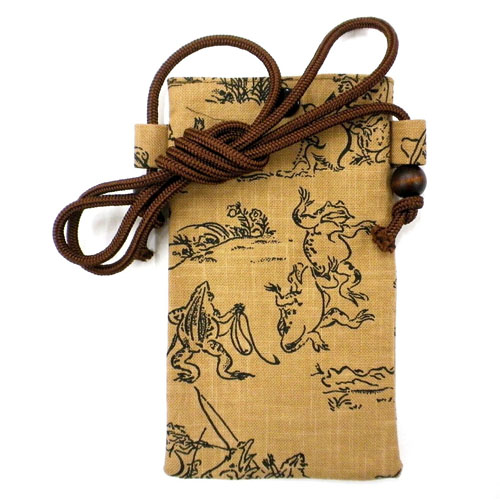 鳥獣戯画 スマホ小物入 - 画像1