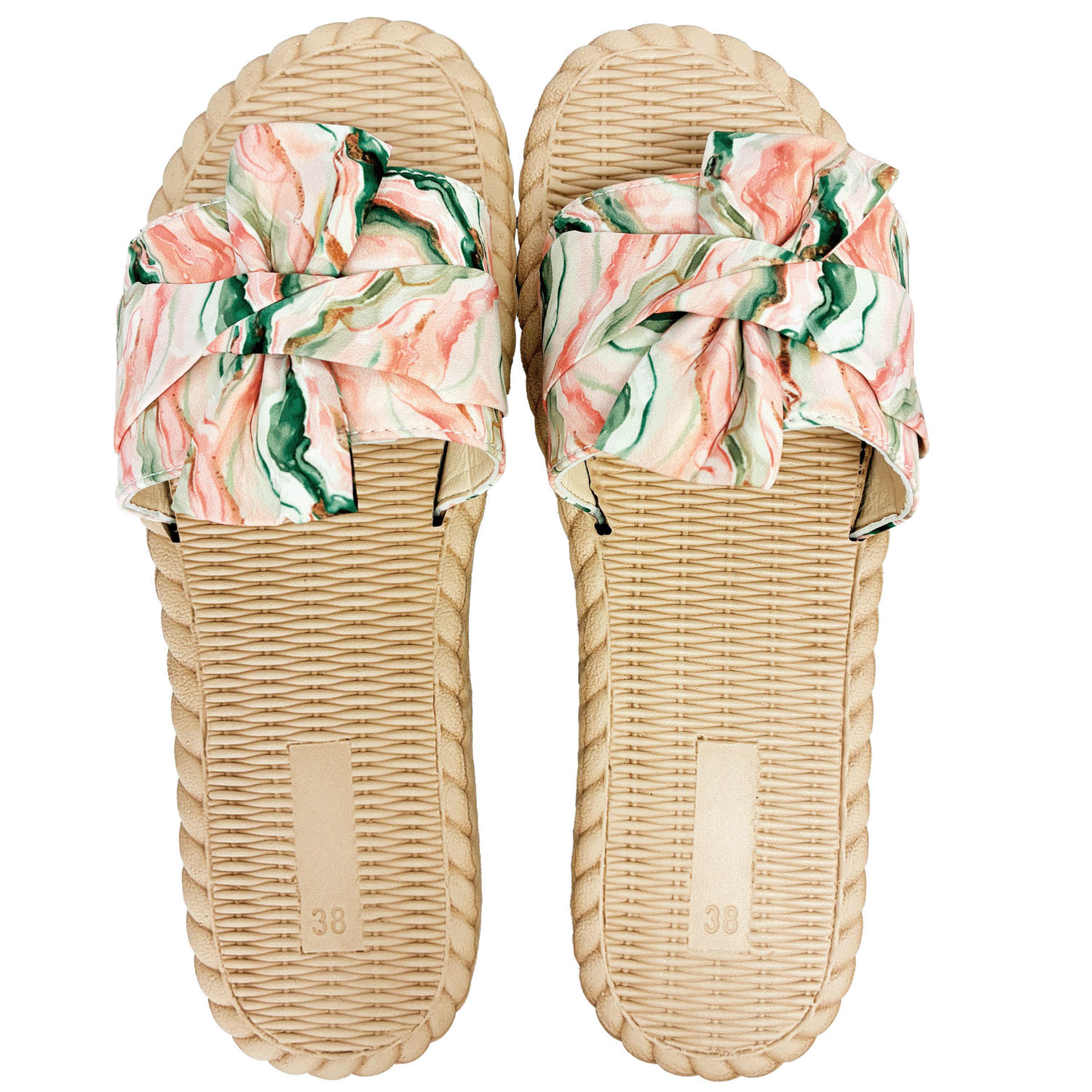 CZ エスパドリーユ風サンダル ノット - 画像3