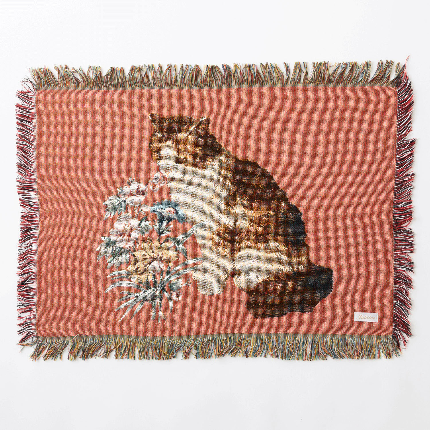 ジャガード織ラグマット 猫【02番次回未定】 - 画像2