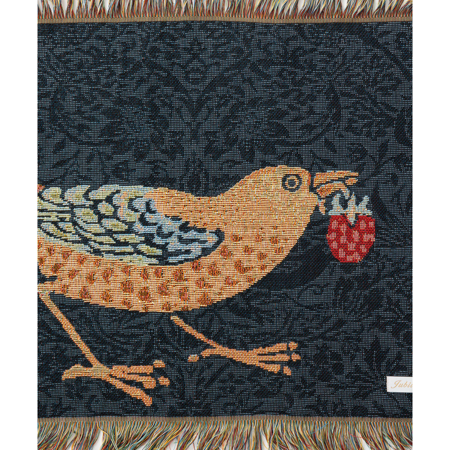 ジャガード織スローケット 鳥 - 画像7