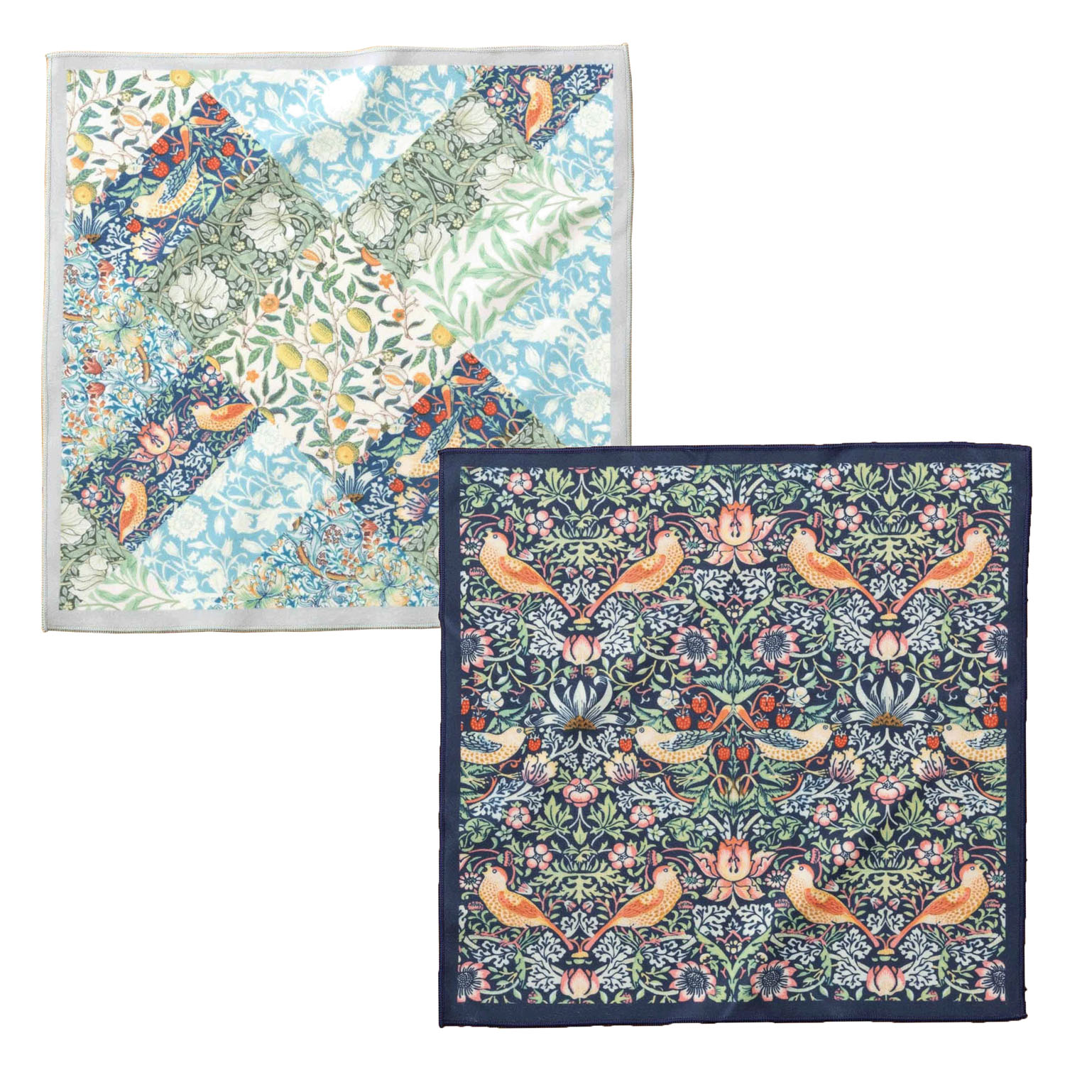 ウイリアムモリス柄 新感覚ラクラク手間なし風呂敷 - 画像1