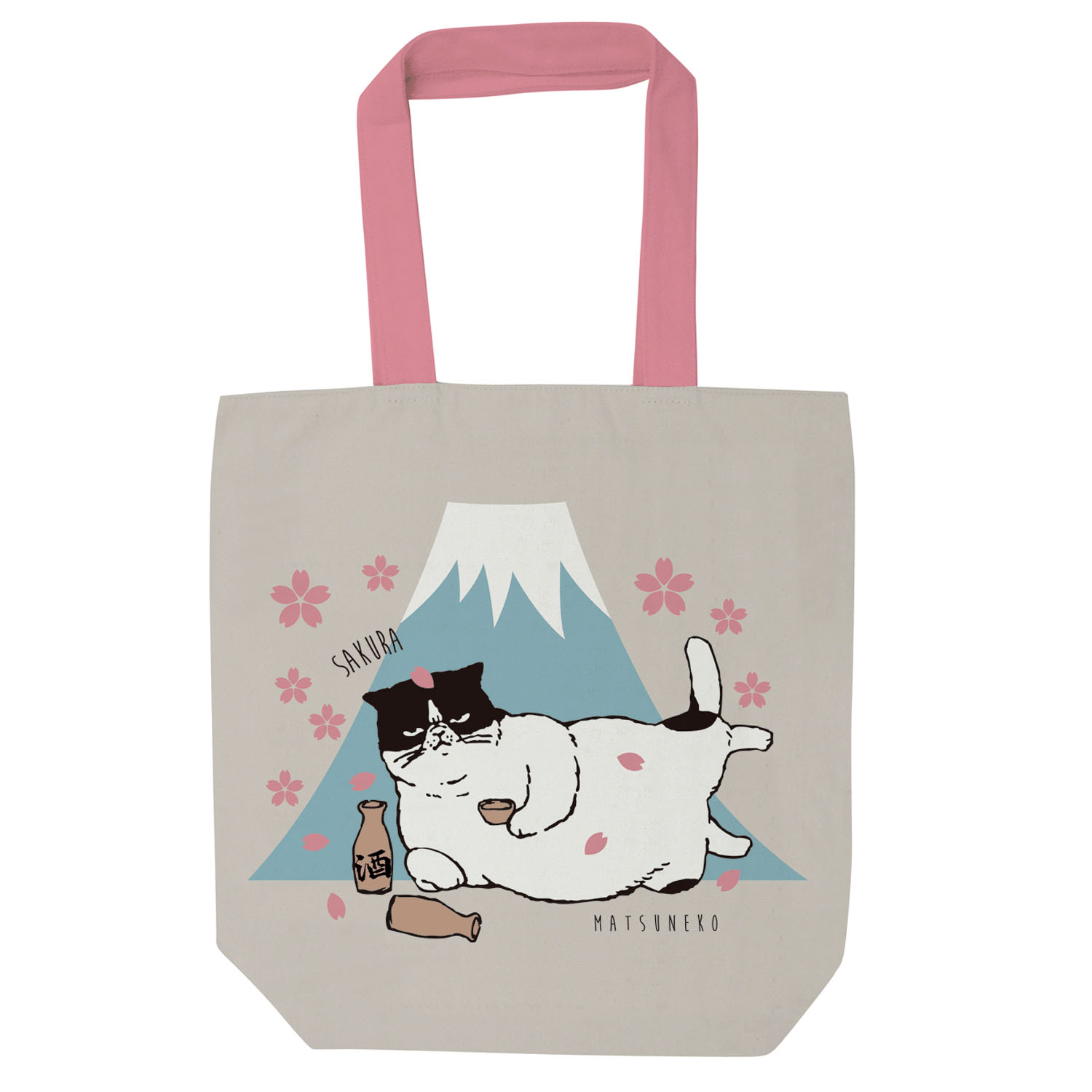 トートバッグ マツネコ桜富士