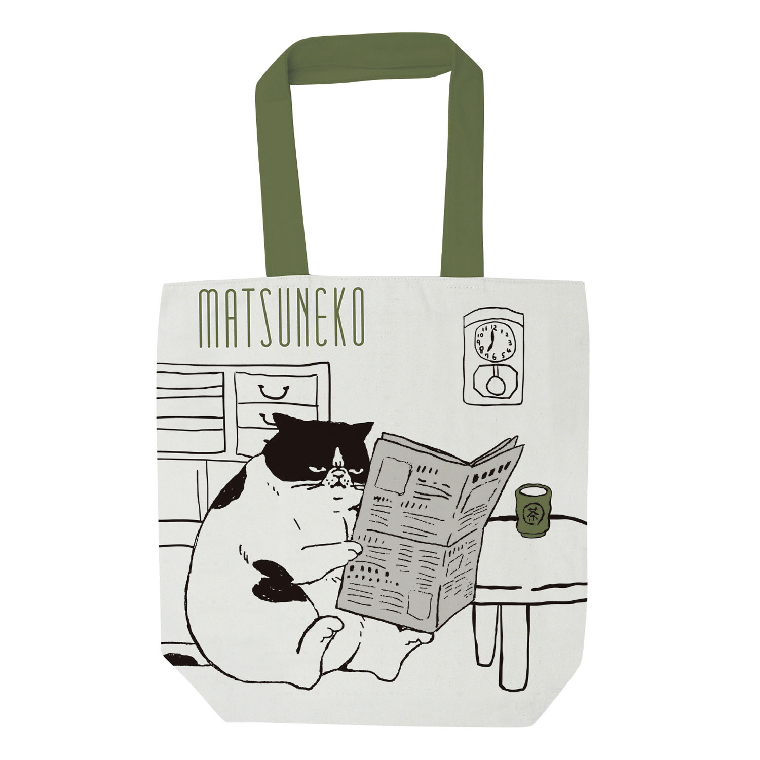 トートバッグ マツネコ朝刊