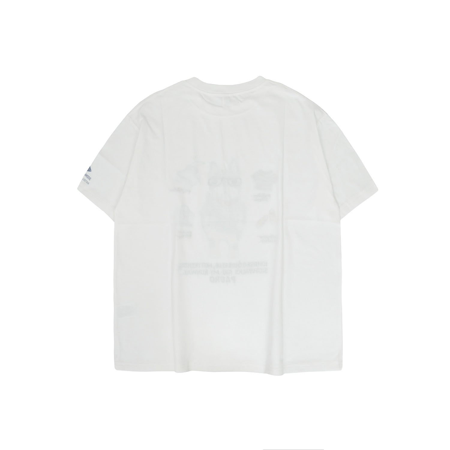 接触冷感 オフホワイトTシャツ パウロ柄 - 画像4