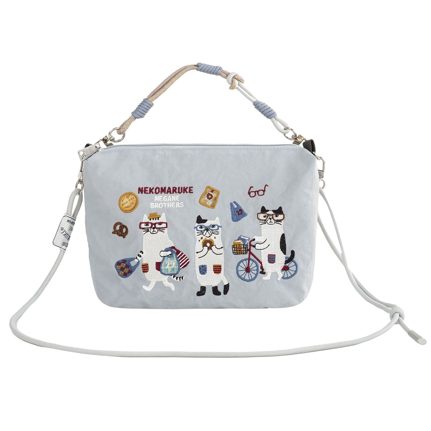 パラコートポシェット ネコまるけ柄