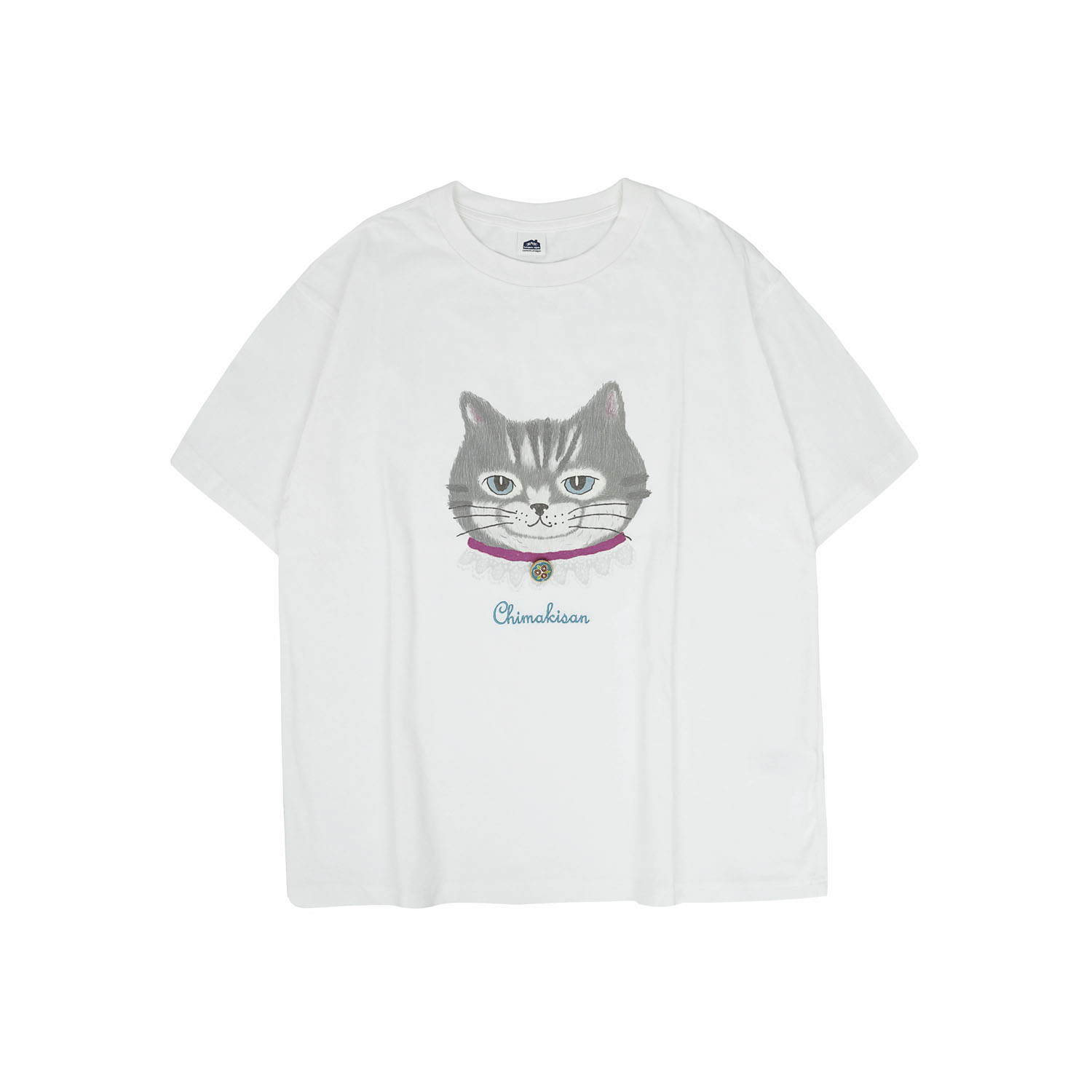 接触冷感 オフホワイトTシャツ ちまきさん柄