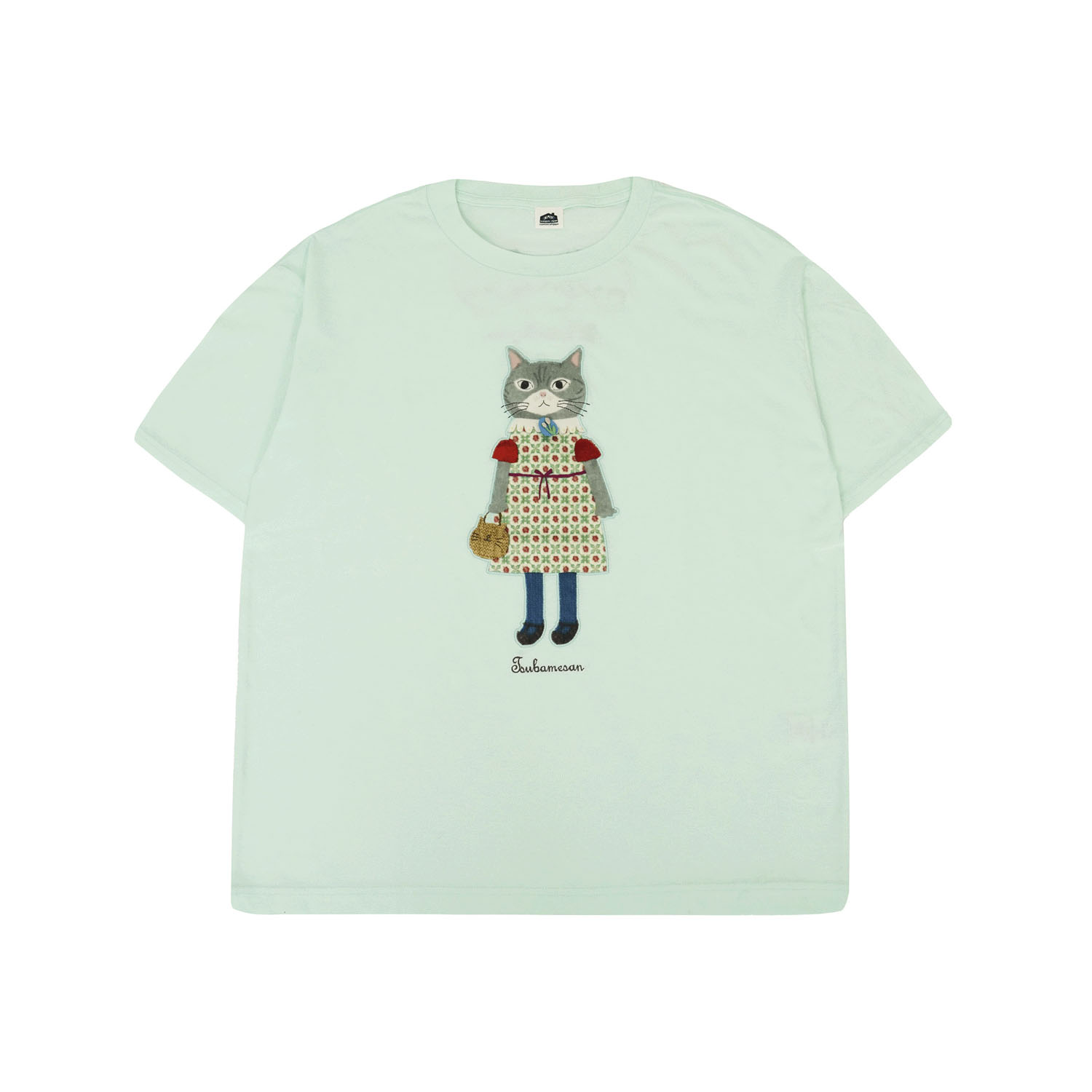 アップリケ＆刺繍Tシャツ つばめさん柄