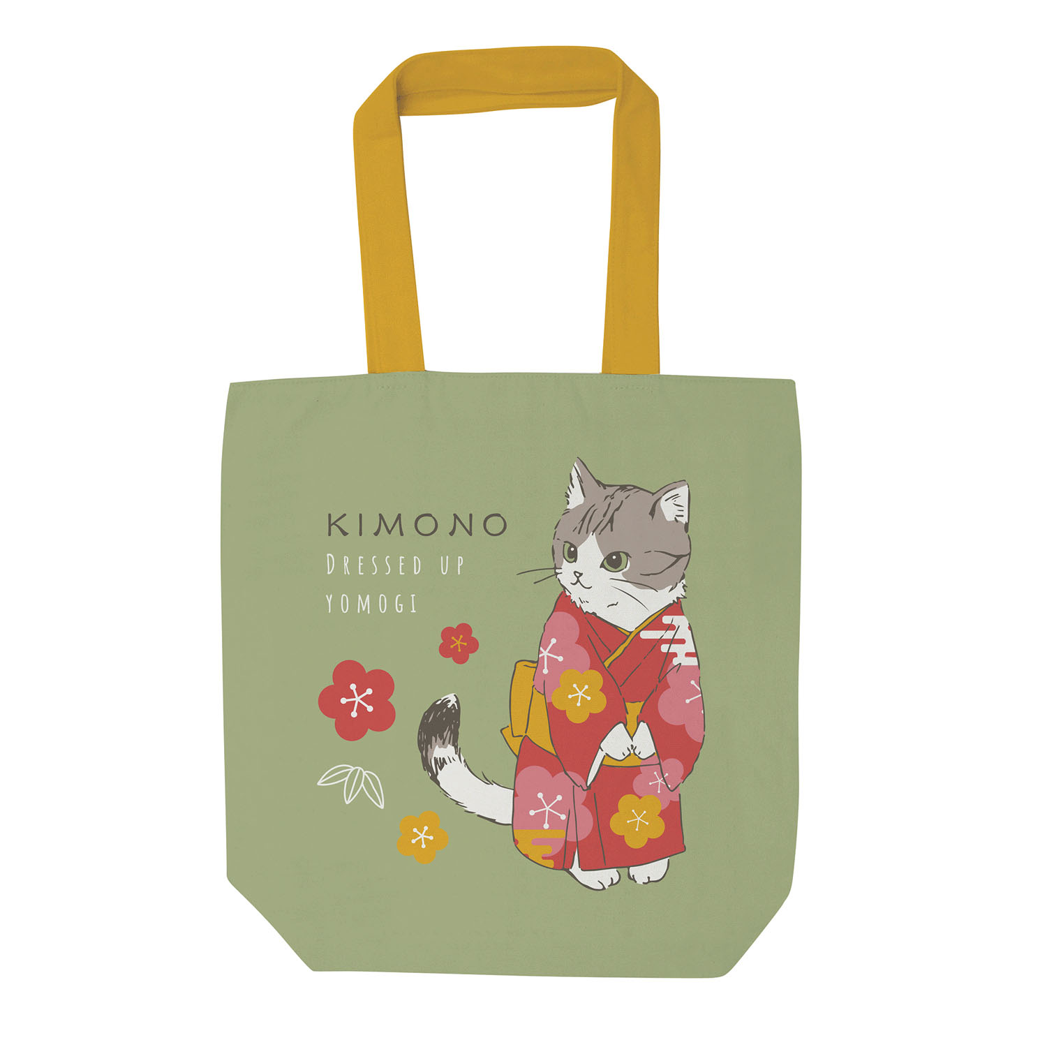 トートバッグ よもぎと着物