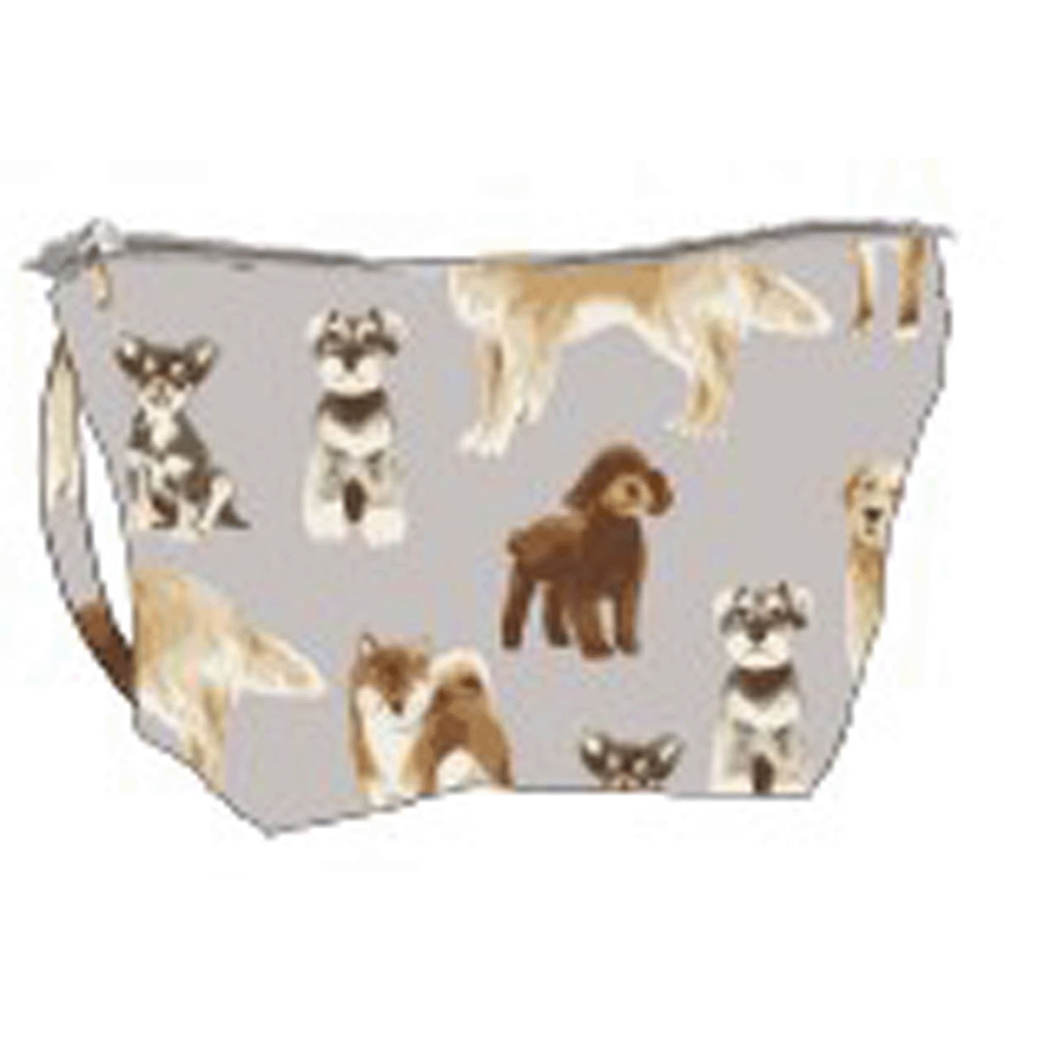 トリドリギャラリー ポーチ メニードッグ グレイ