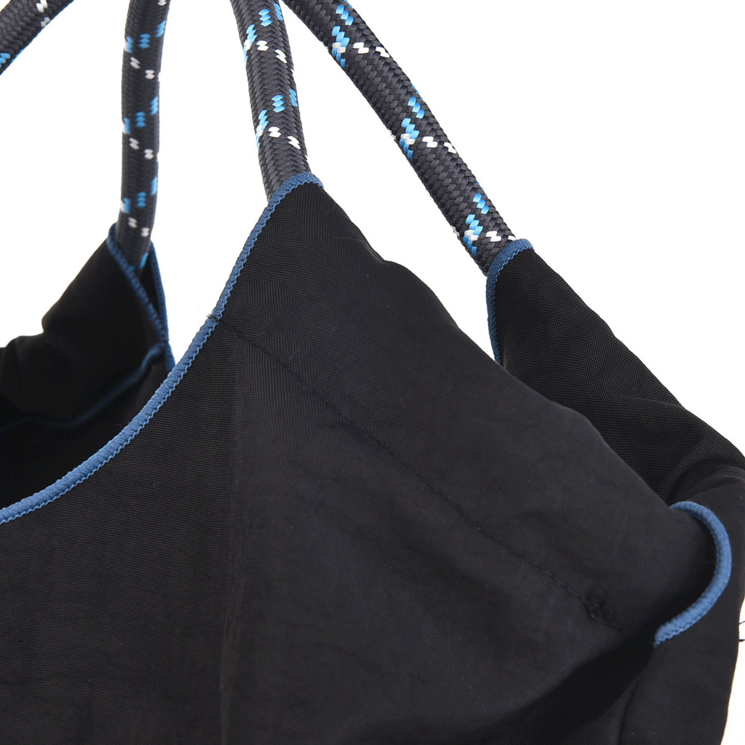 撥水加工刺繍ワッシャーバッグ M ネコまるけ柄 - 画像5