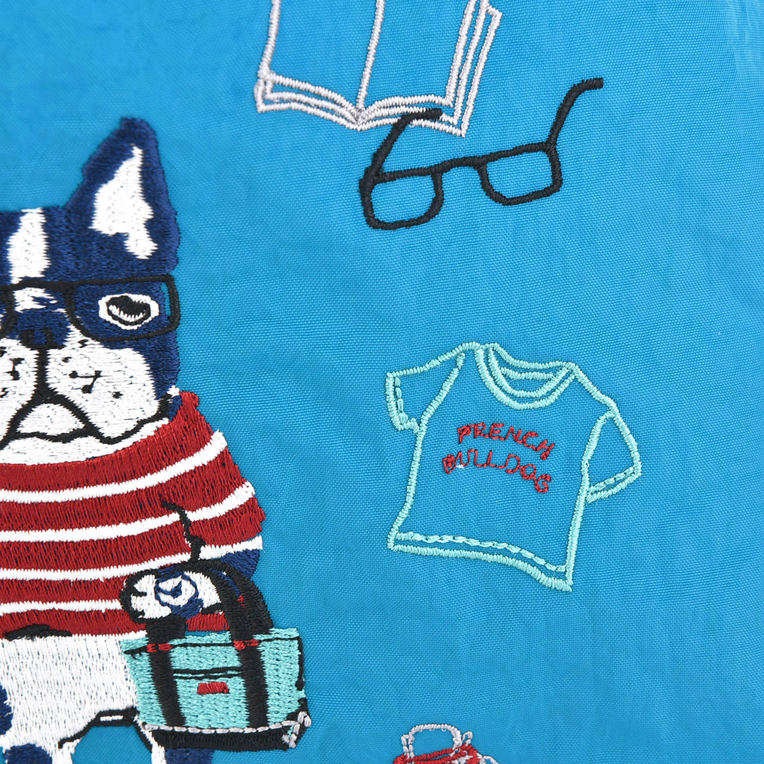 撥水加工刺繍ワッシャーバッグ M アニマルモード柄 - 画像15