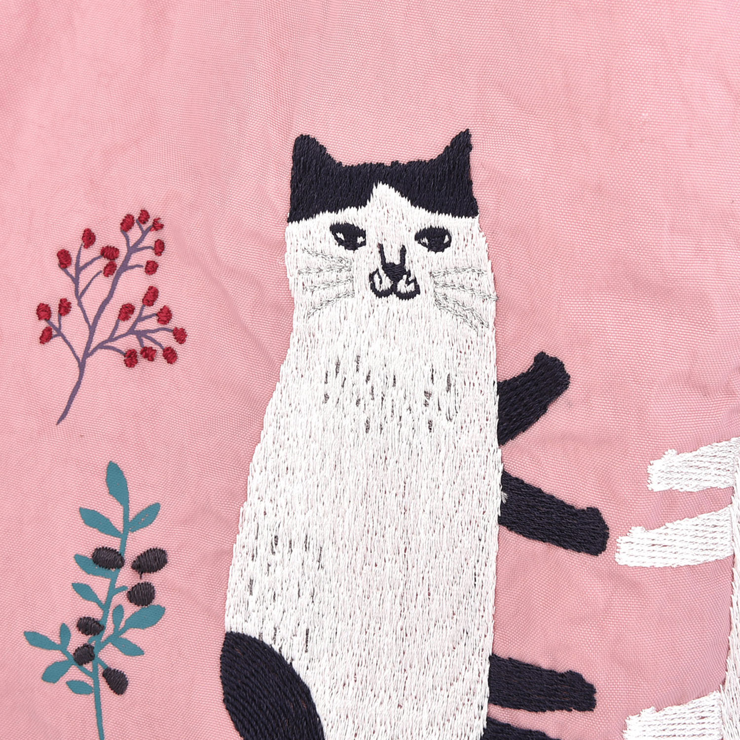 撥水加工刺繍ワッシャーバッグ M なごなごさん柄 - 画像14