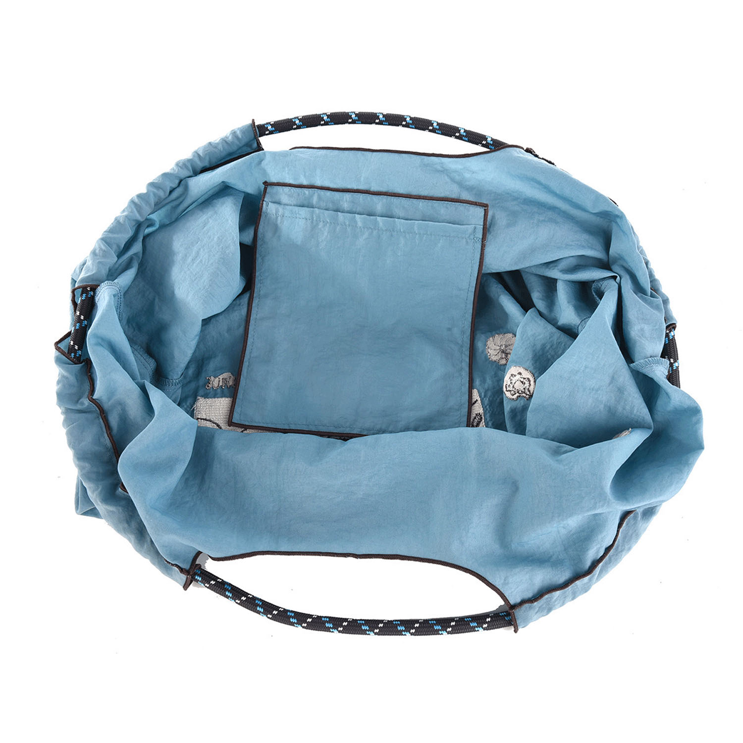 撥水加工刺繍ワッシャーバッグ L ネコまるけ柄 - 画像21