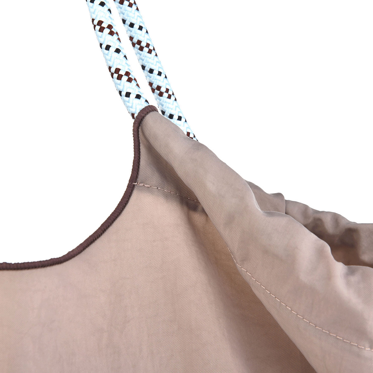 撥水加工刺繍ワッシャーバッグ L なごなごさん柄 - 画像7