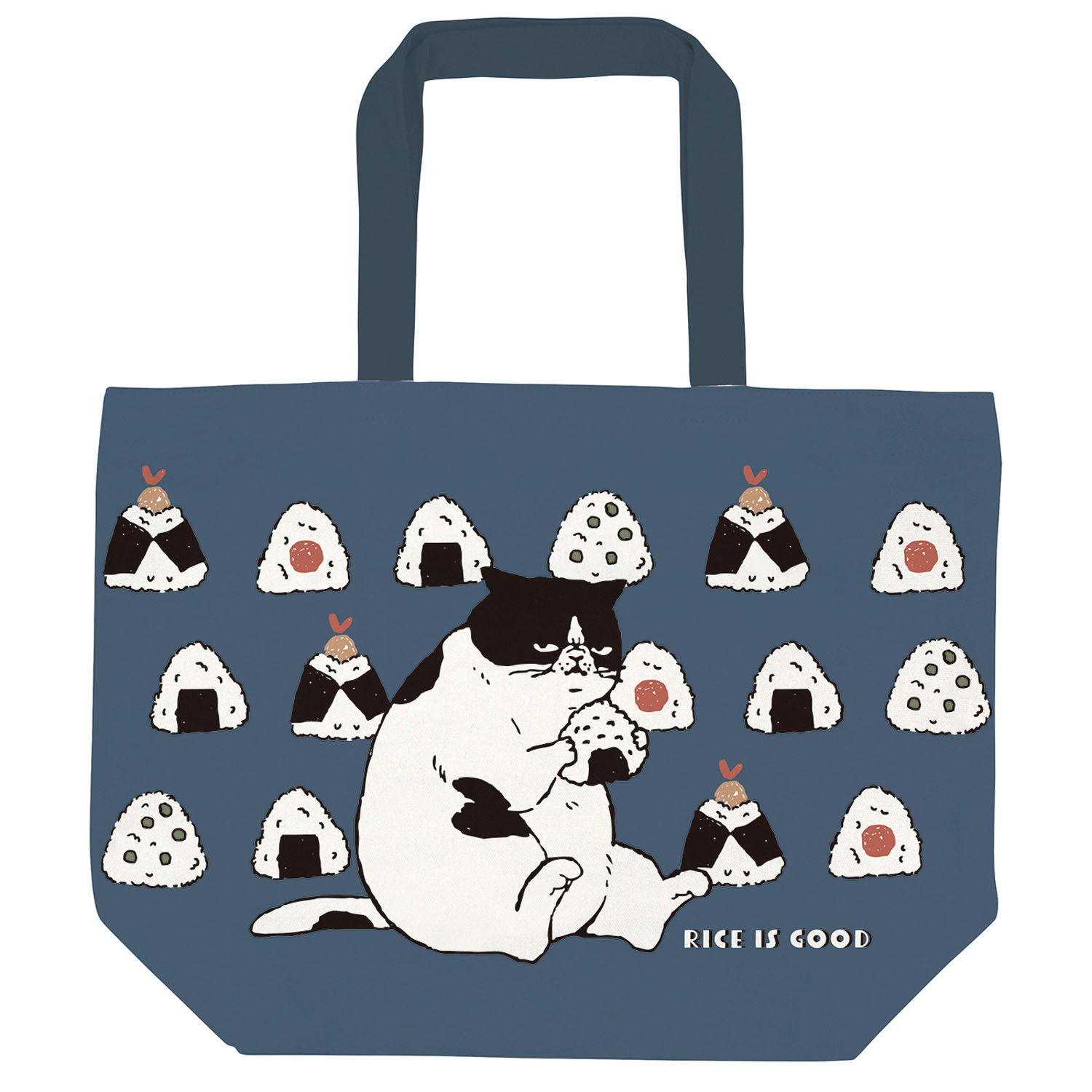 横型トートバッグ マツネコおにぎり