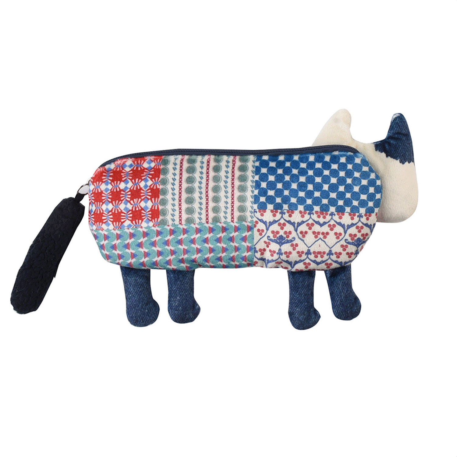 ごきげんようマチルダさん ダイカットポーチ ブルー系 - 画像3