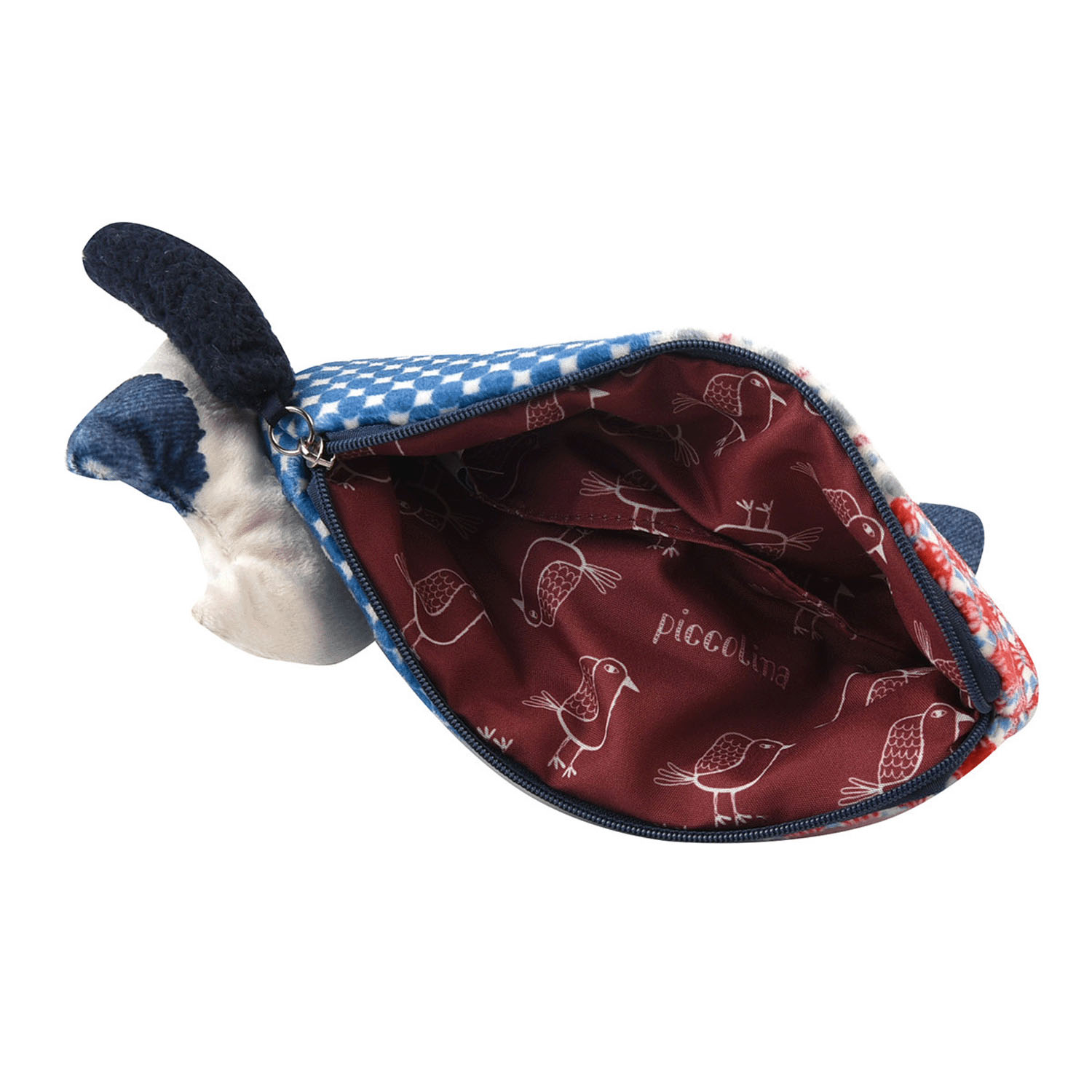 ごきげんようマチルダさん ダイカットポーチ ブルー系 - 画像4