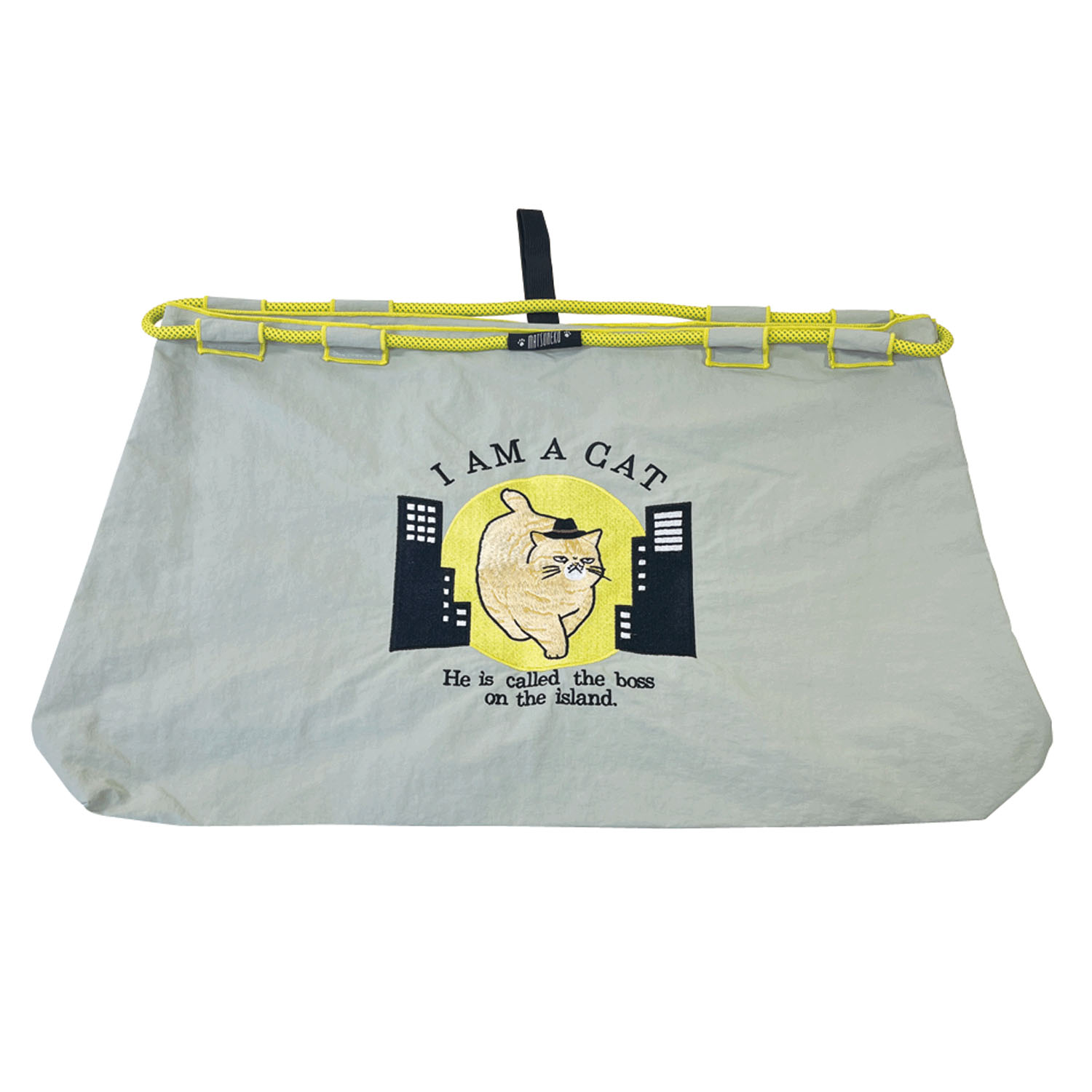 刺繍バッグL ボスネコ