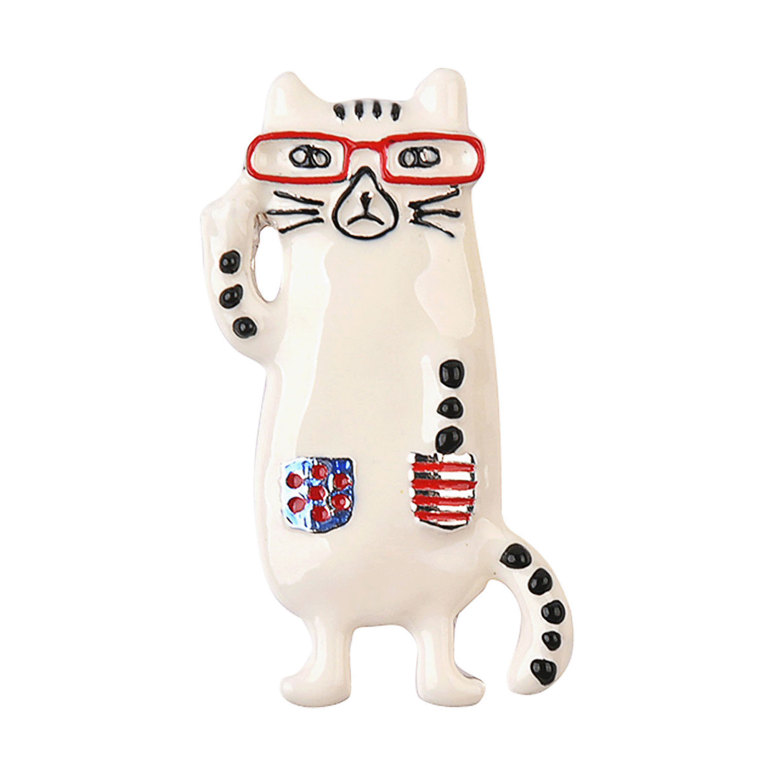 親指サイズのブローチ ネコザワさん