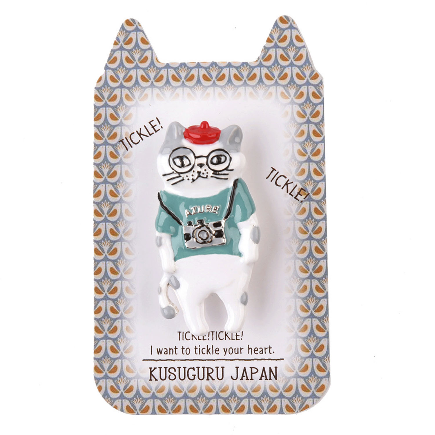 親指サイズのブローチ シナモン - 画像2