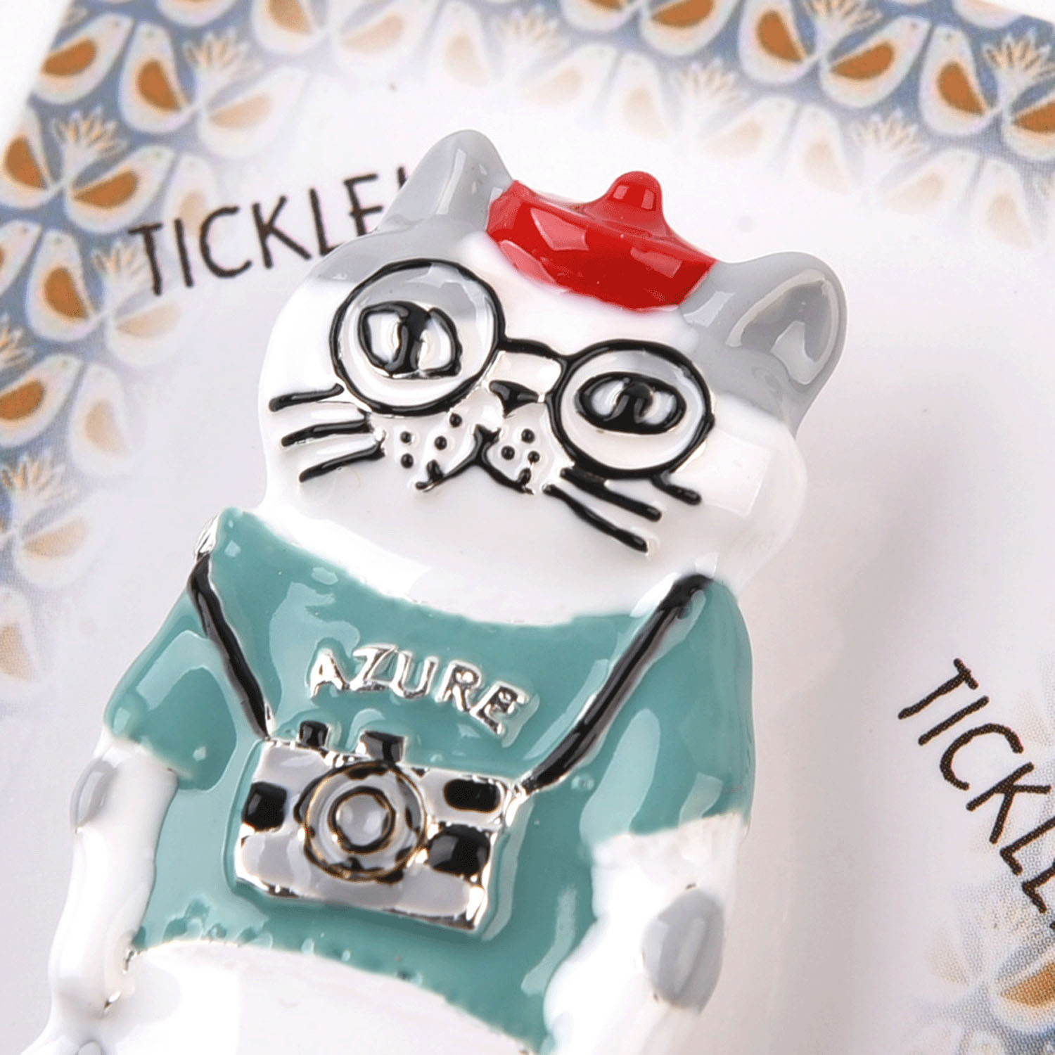 親指サイズのブローチ シナモン - 画像3