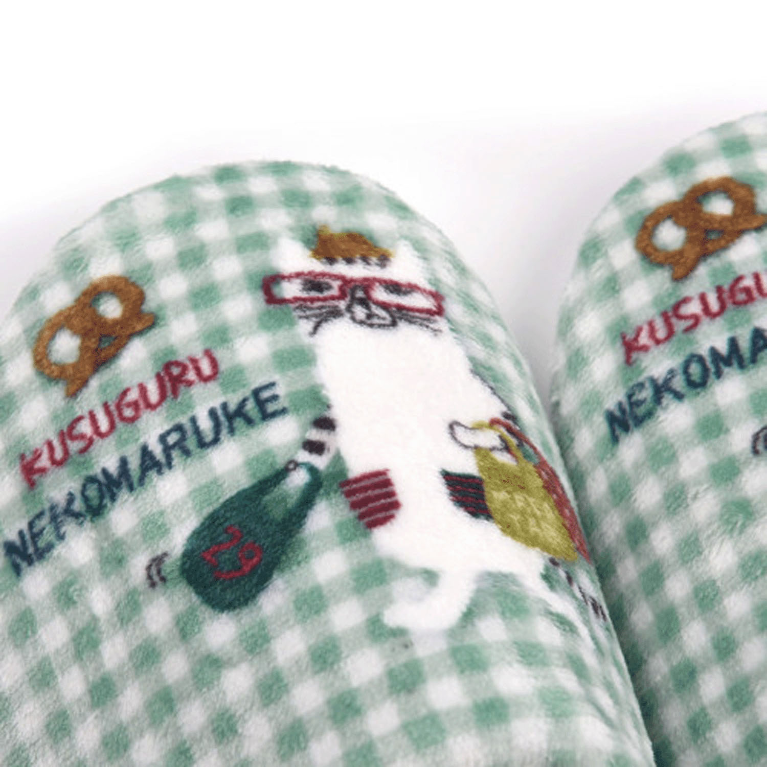 モケモケットサンゴマイヤー ルームシューズ ネコまるけ - 画像8