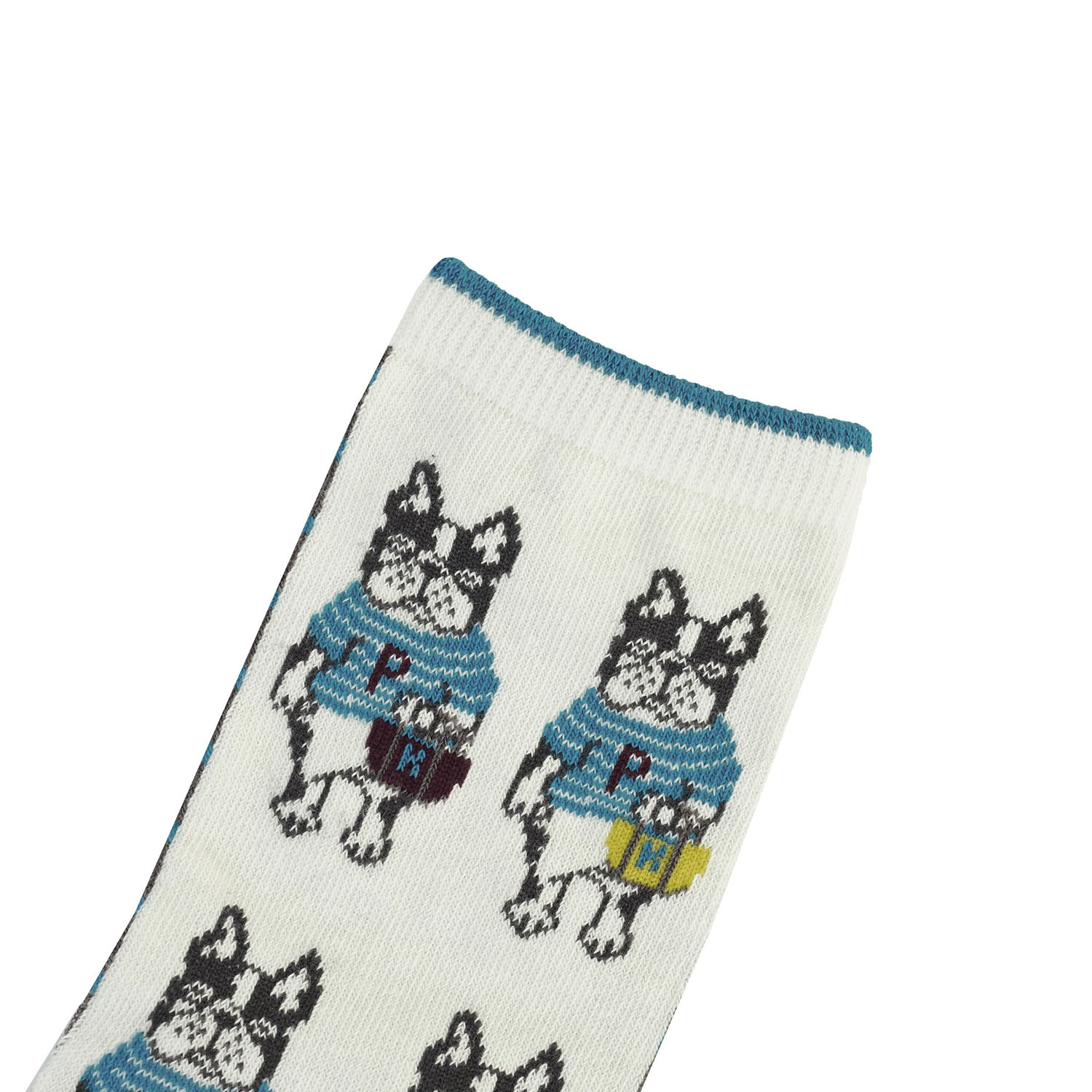 ジャガード靴下 レギュラータイプ パウロ柄 - 画像3