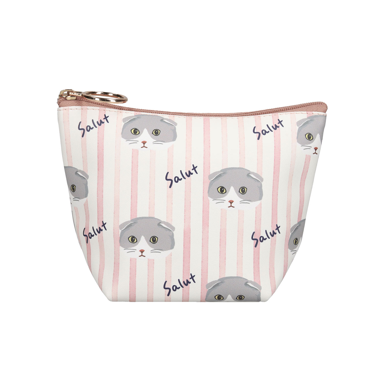 ouaf ouaf ＆ miaou marche マチ付きポーチ スコストライプ