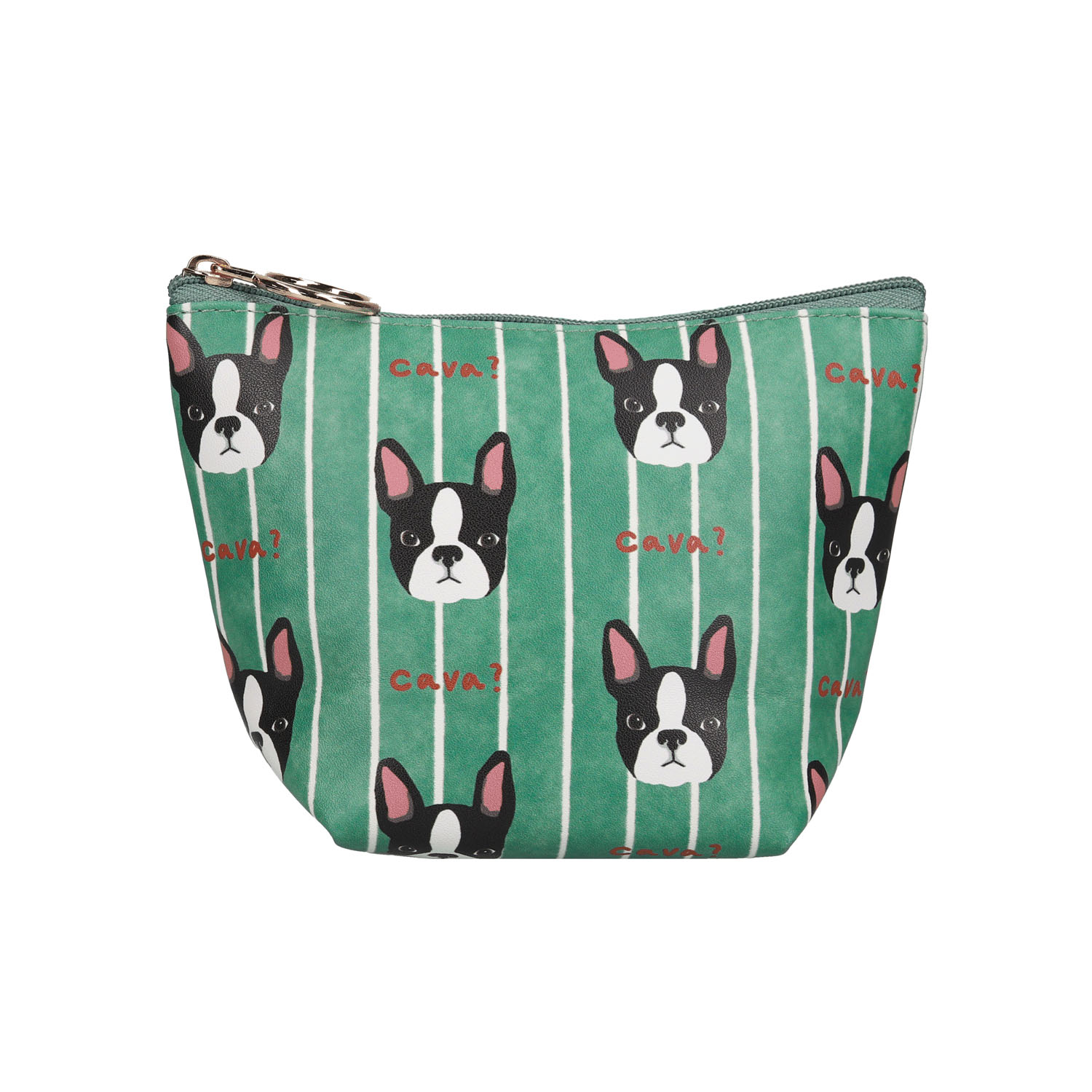 ouaf ouaf ＆ miaou marche マチ付きポーチ フレブルストライプ