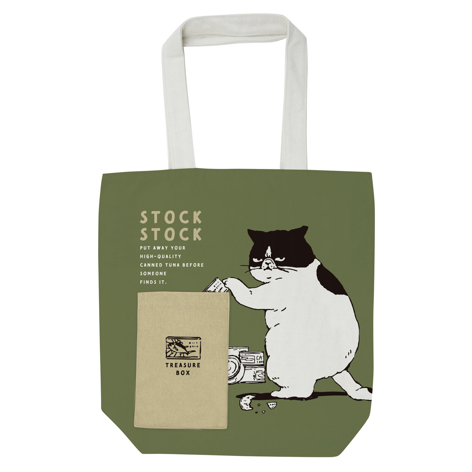 前ポケットトートバッグ マツネコ