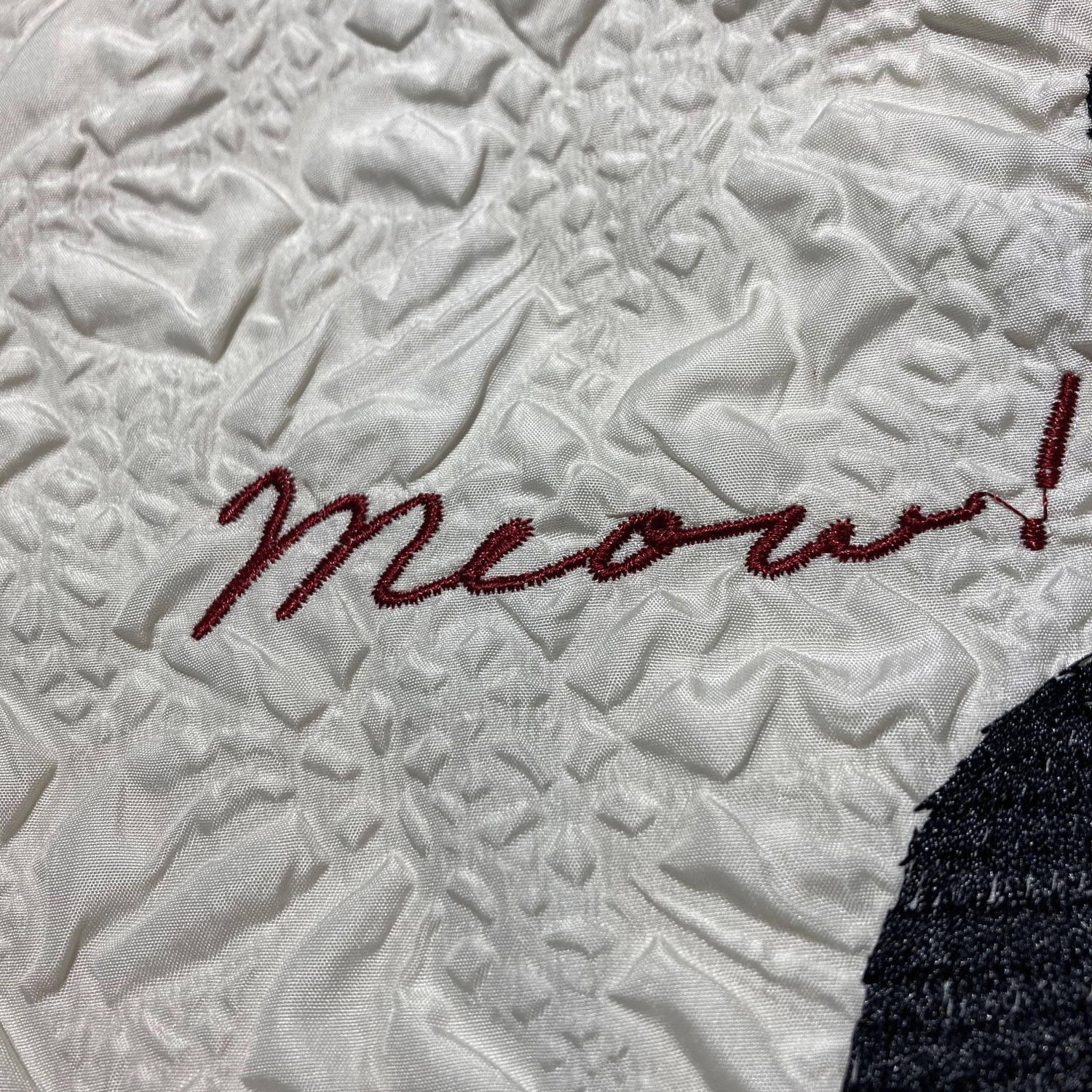 【エトワール海渡限定】ザックリこなれ感バッグ はちわれ猫 アイボリー - 画像4