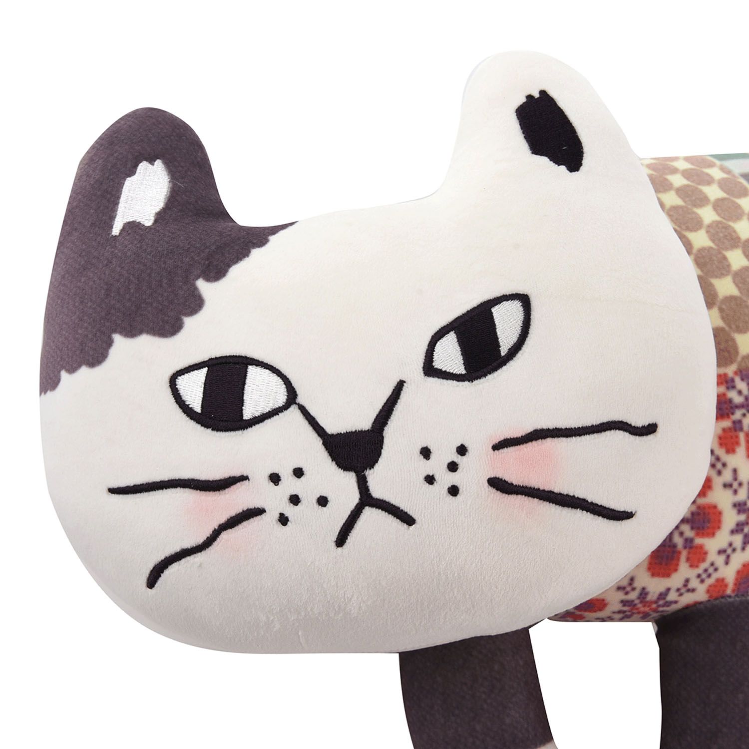 【01／ベーシック、02／BR系チェック、03／BL系チェック】パフモチ ぬいぐるみクッション マチルダさん - 画像5