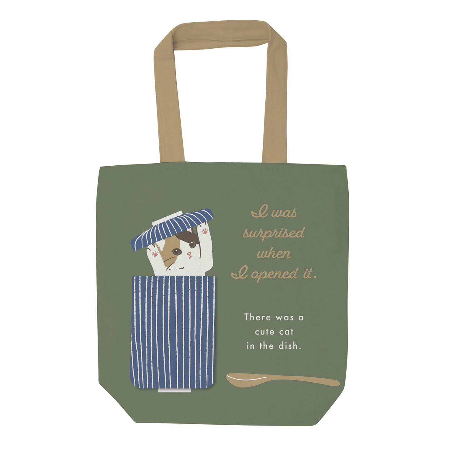 前ポケットトートバッグ くるみ