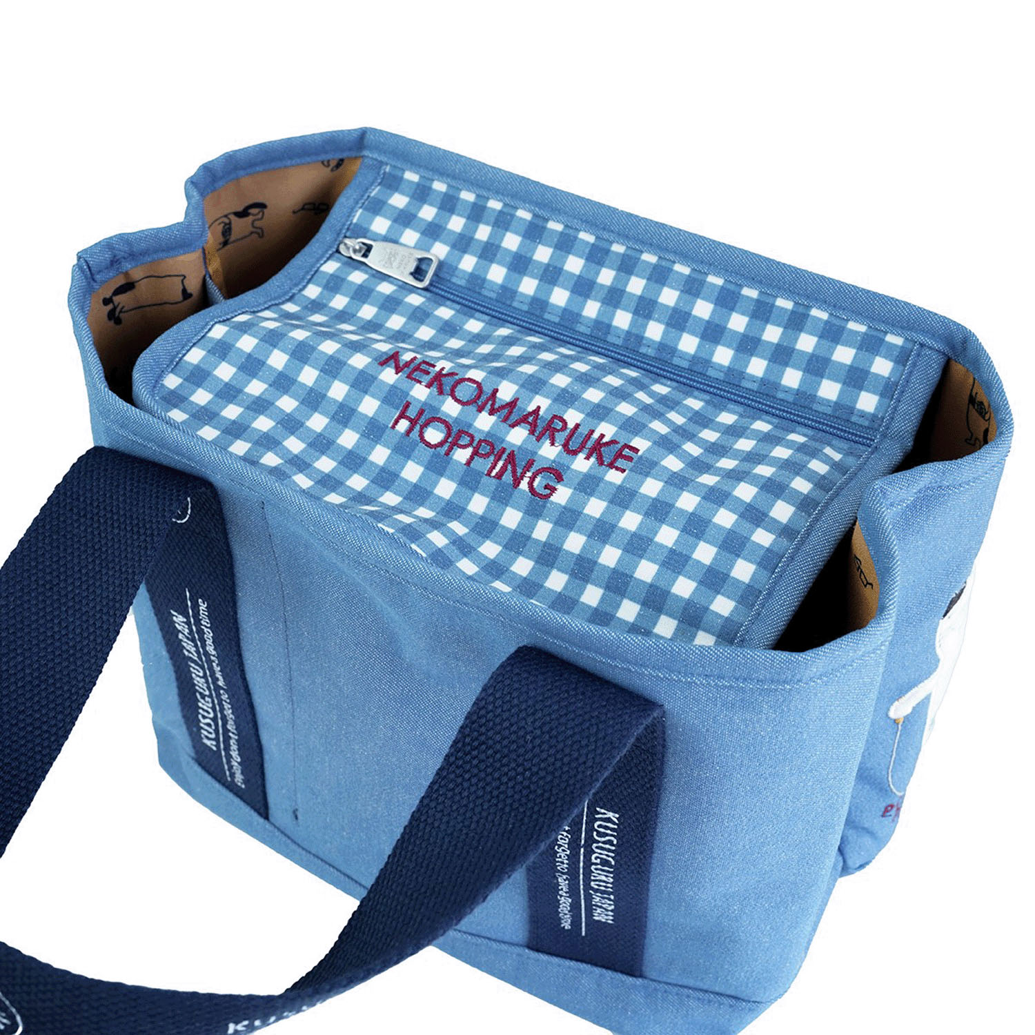 蓋付き仕切りトートS ネコまるけ - 画像17