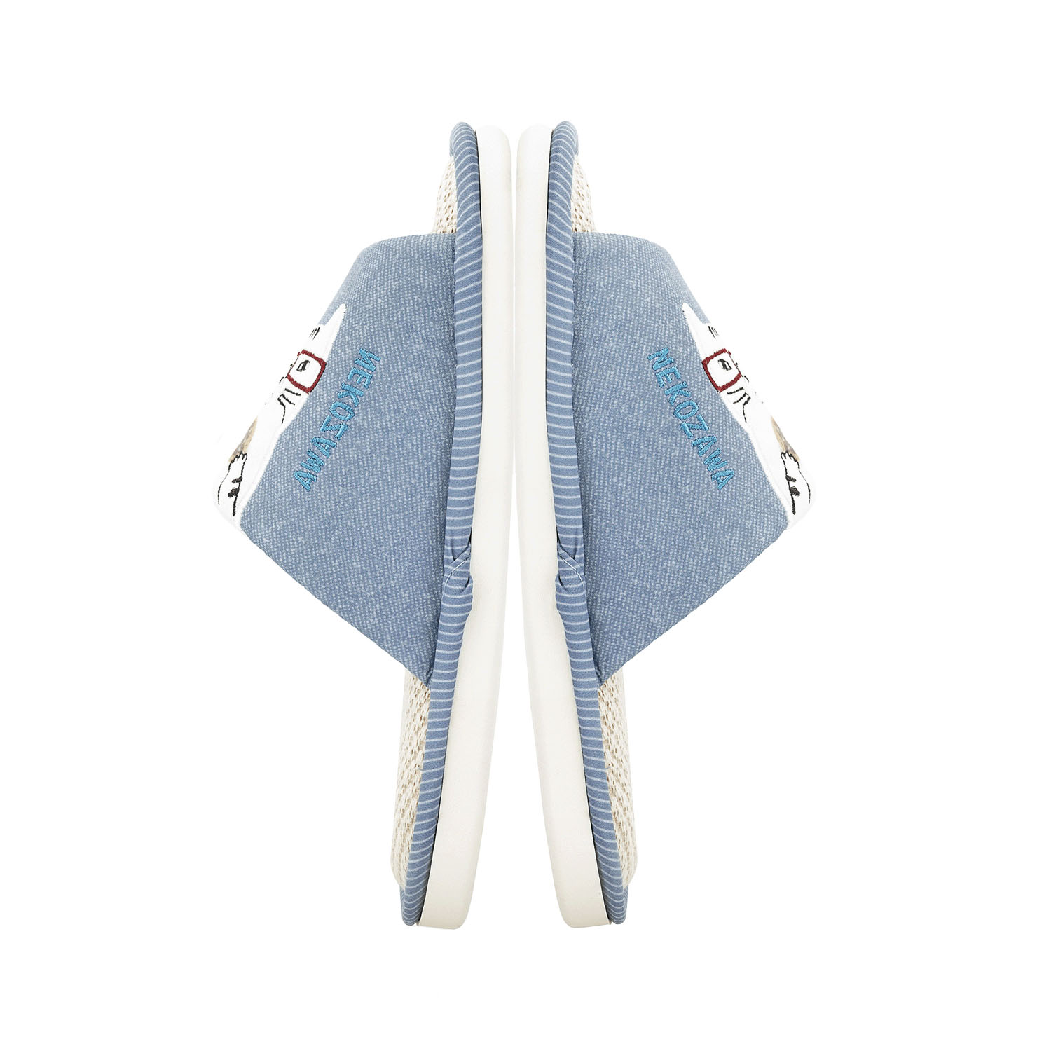 棉麻スリッパ ネコザワさん - 画像2