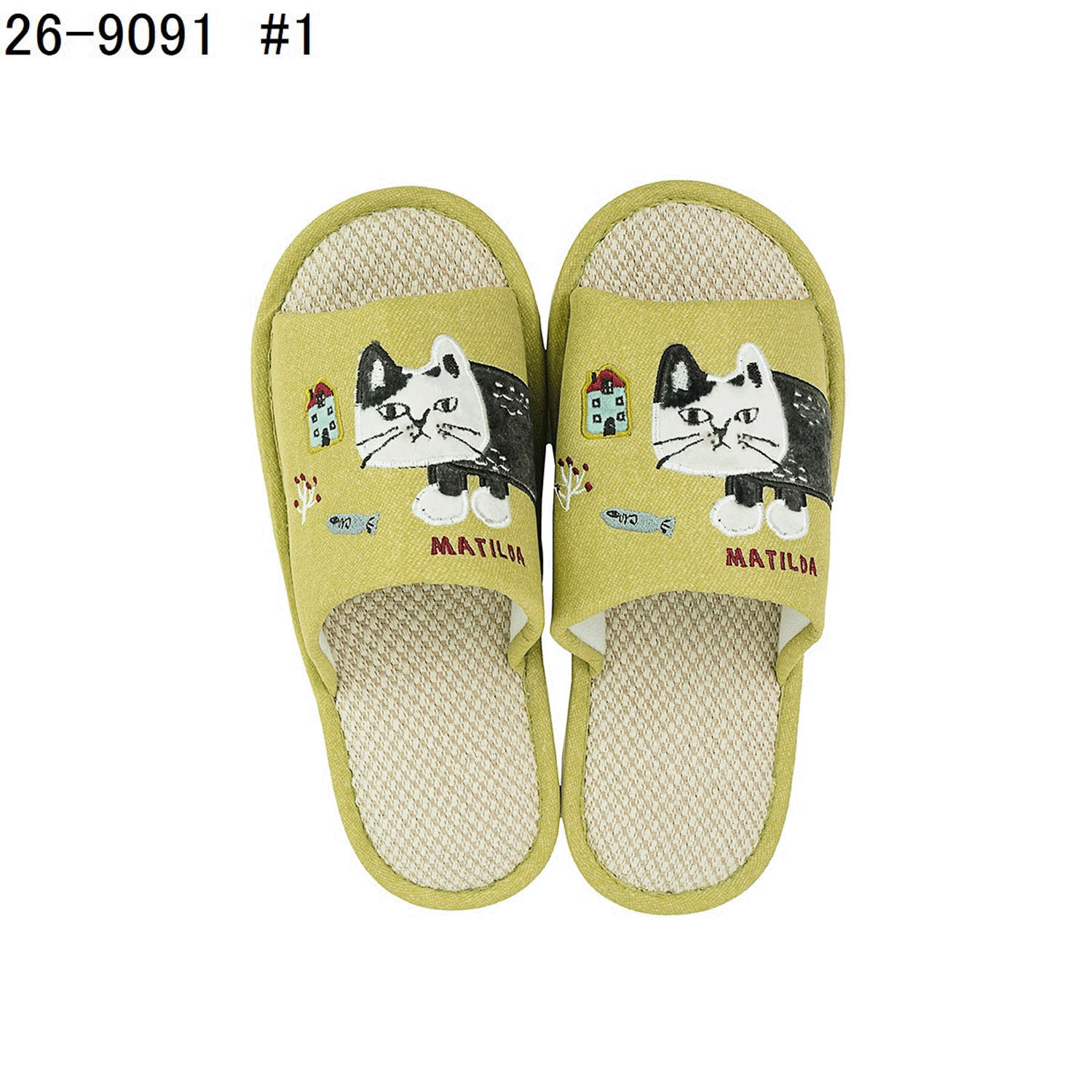 棉麻スリッパ マチルダさん - 画像2