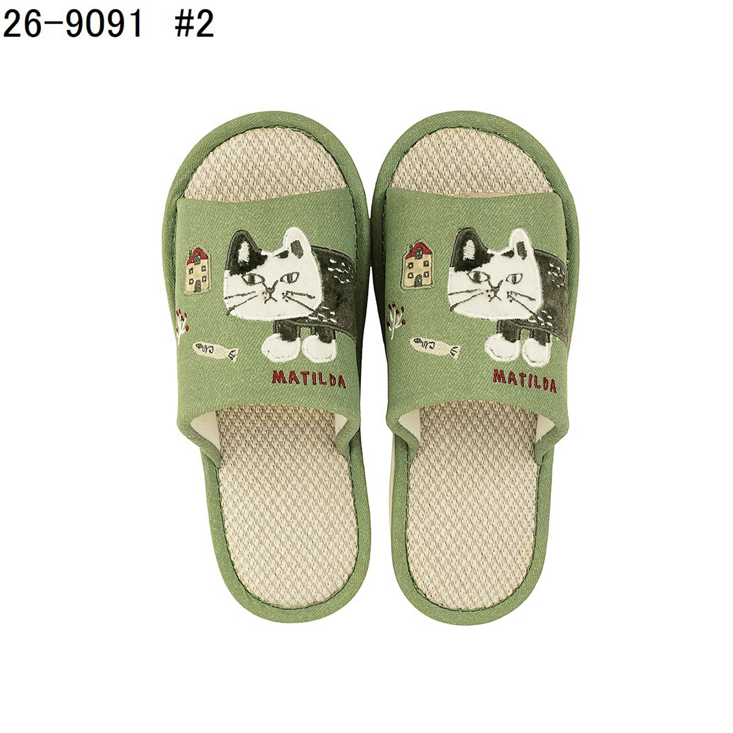 棉麻スリッパ マチルダさん - 画像5