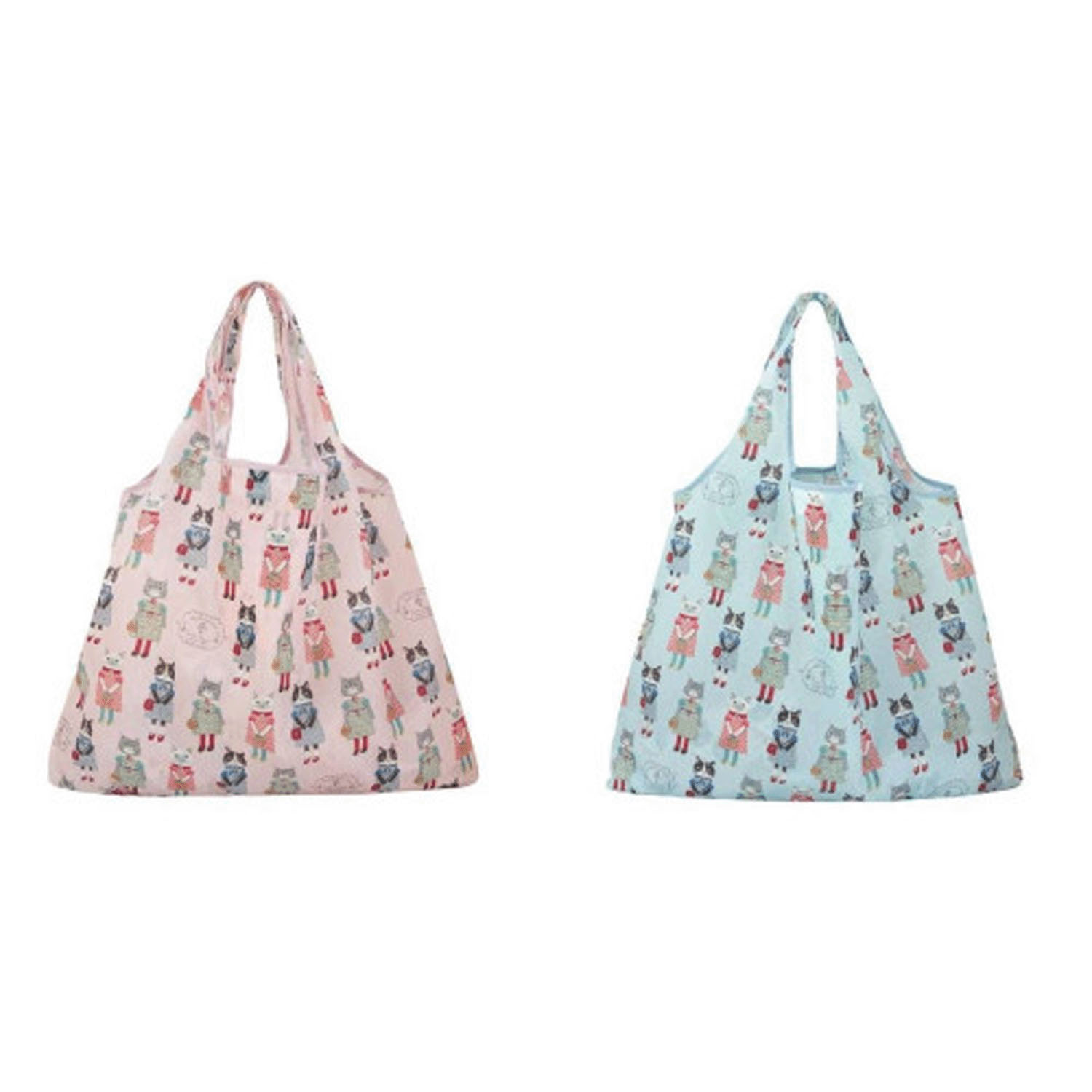 エコバッグ（Lサイズ） おめかしさん柄 - 画像1