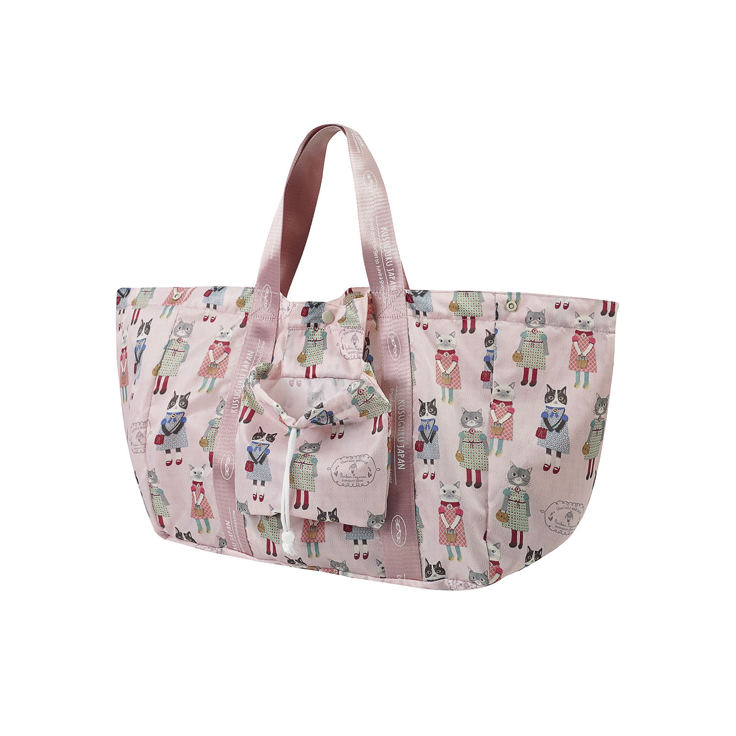 お買い物バッグ おめかしさん柄 - 画像3