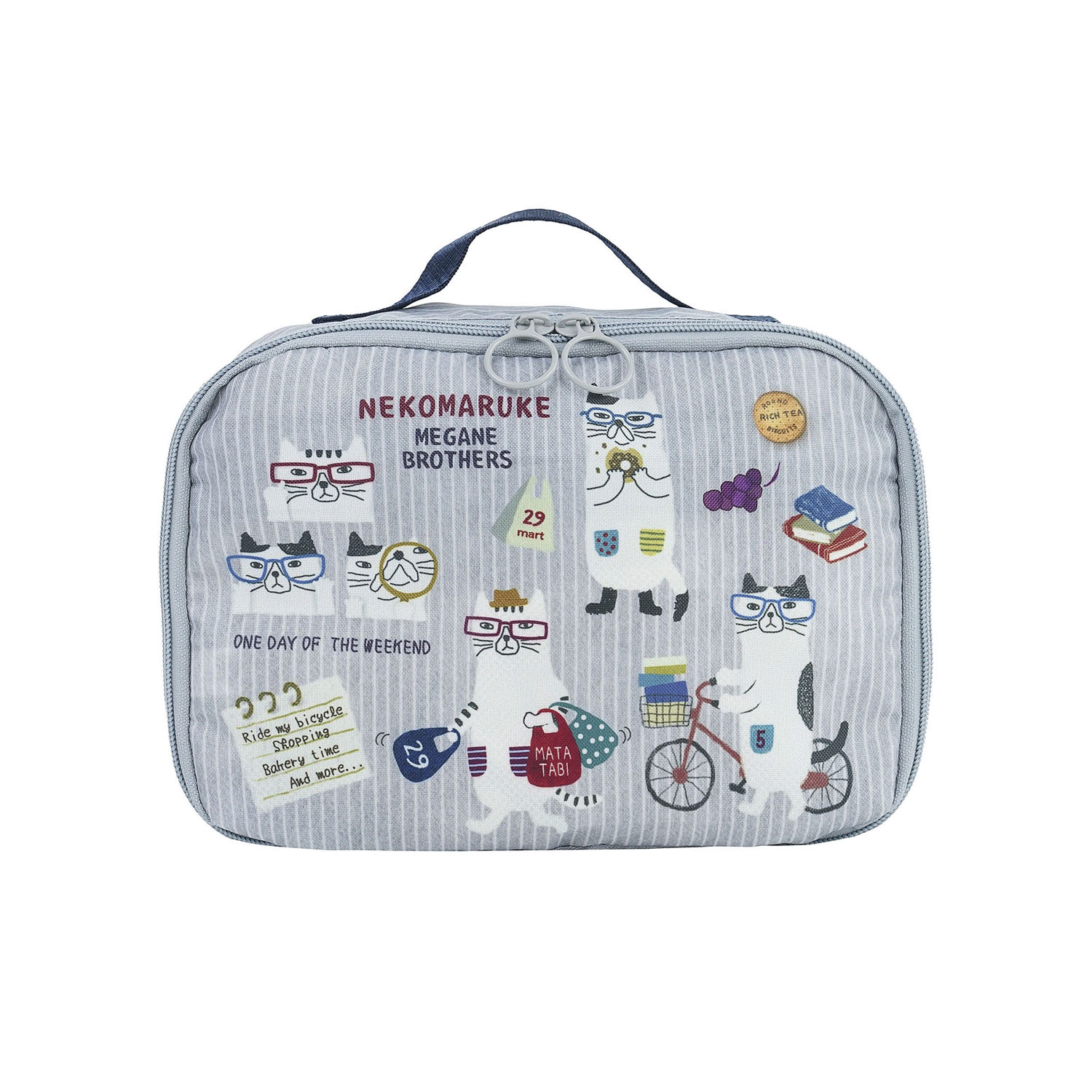 アメニティポーチ ネコまるけ柄 - 画像2