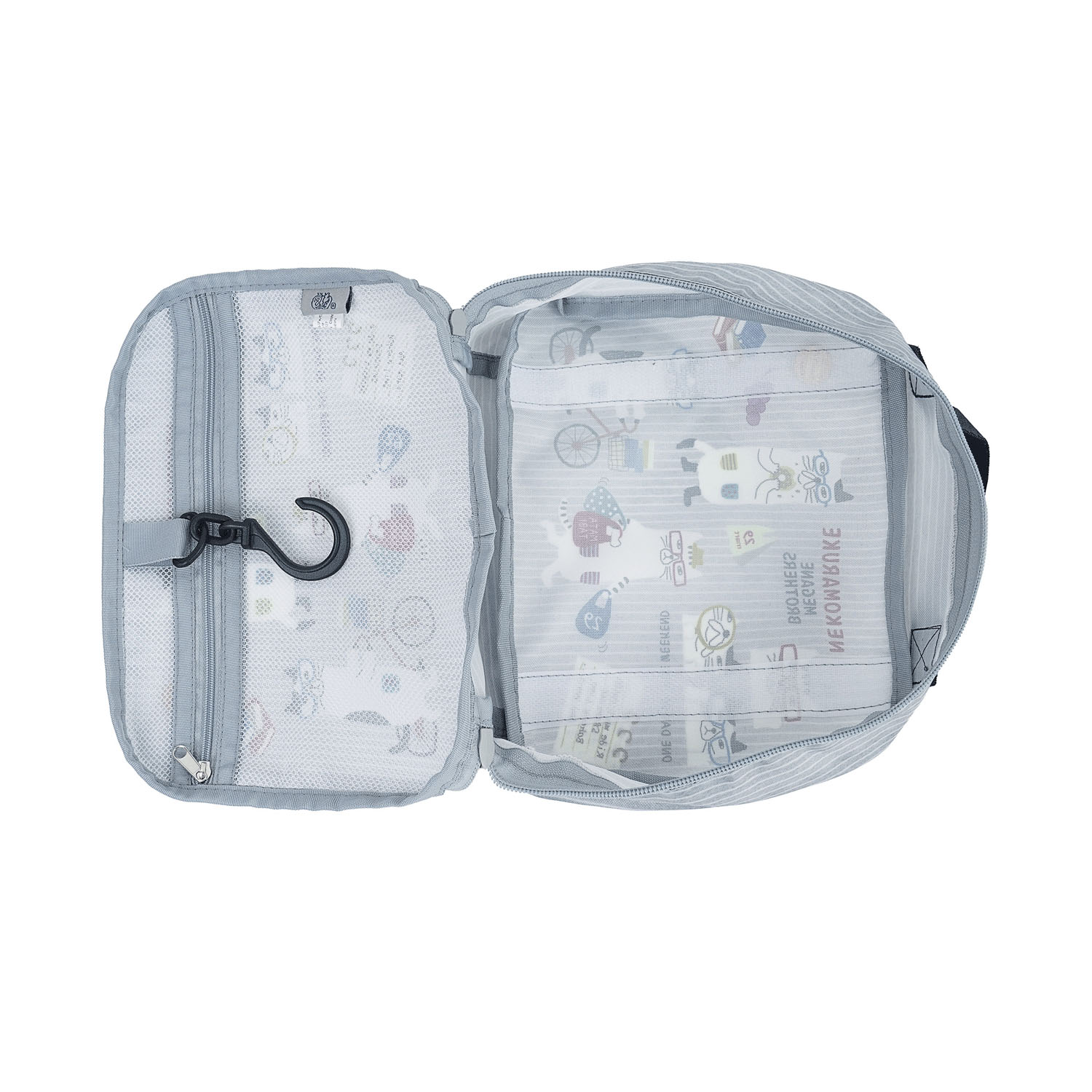 アメニティポーチ ネコまるけ柄 - 画像5