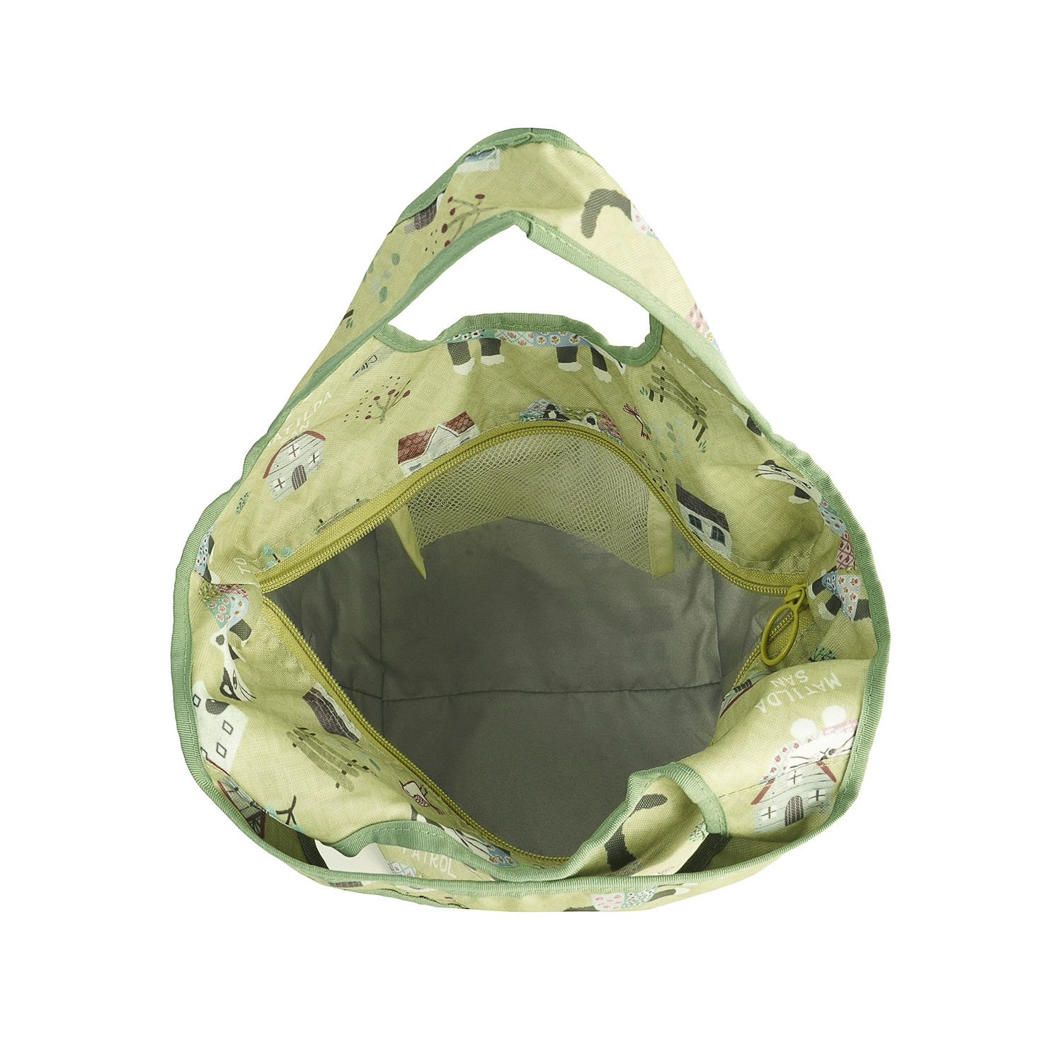 シルバー保冷保温 折り畳みエコバッグ（Sサイズ） マチルダさん柄 - 画像6